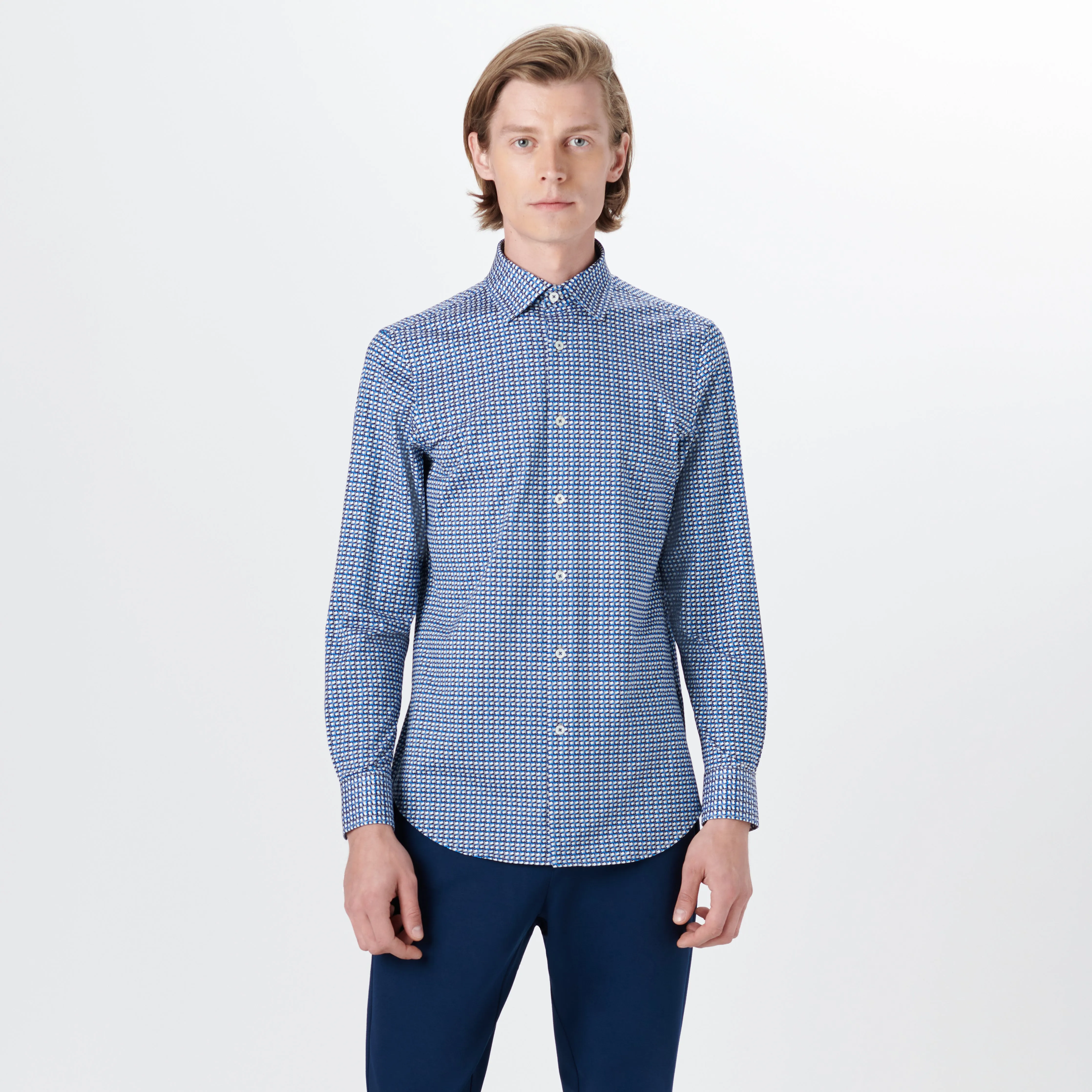 JAMES Geometric Print OoohCotton Shirt
