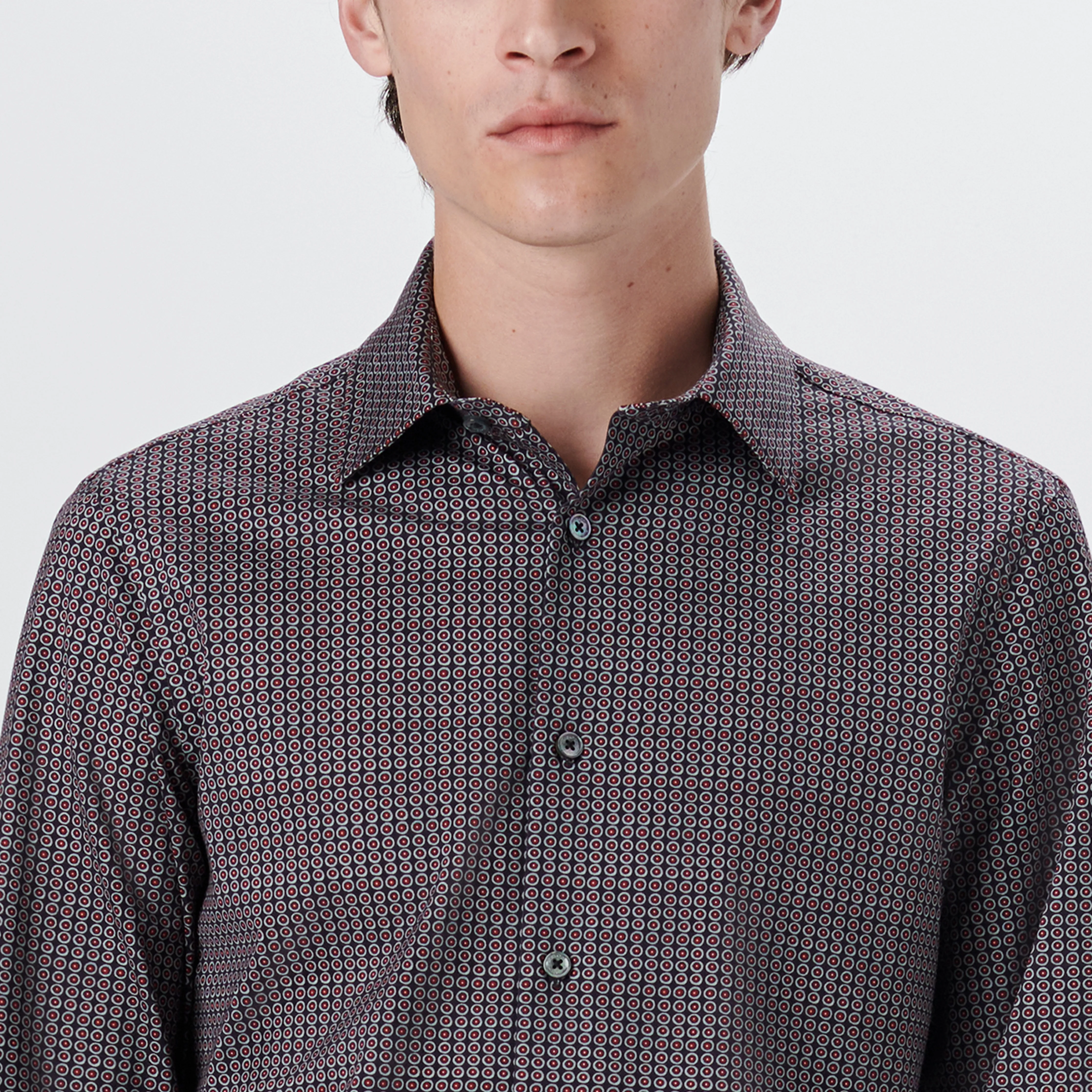 JAMES Geometric Print OoohCotton Shirt
