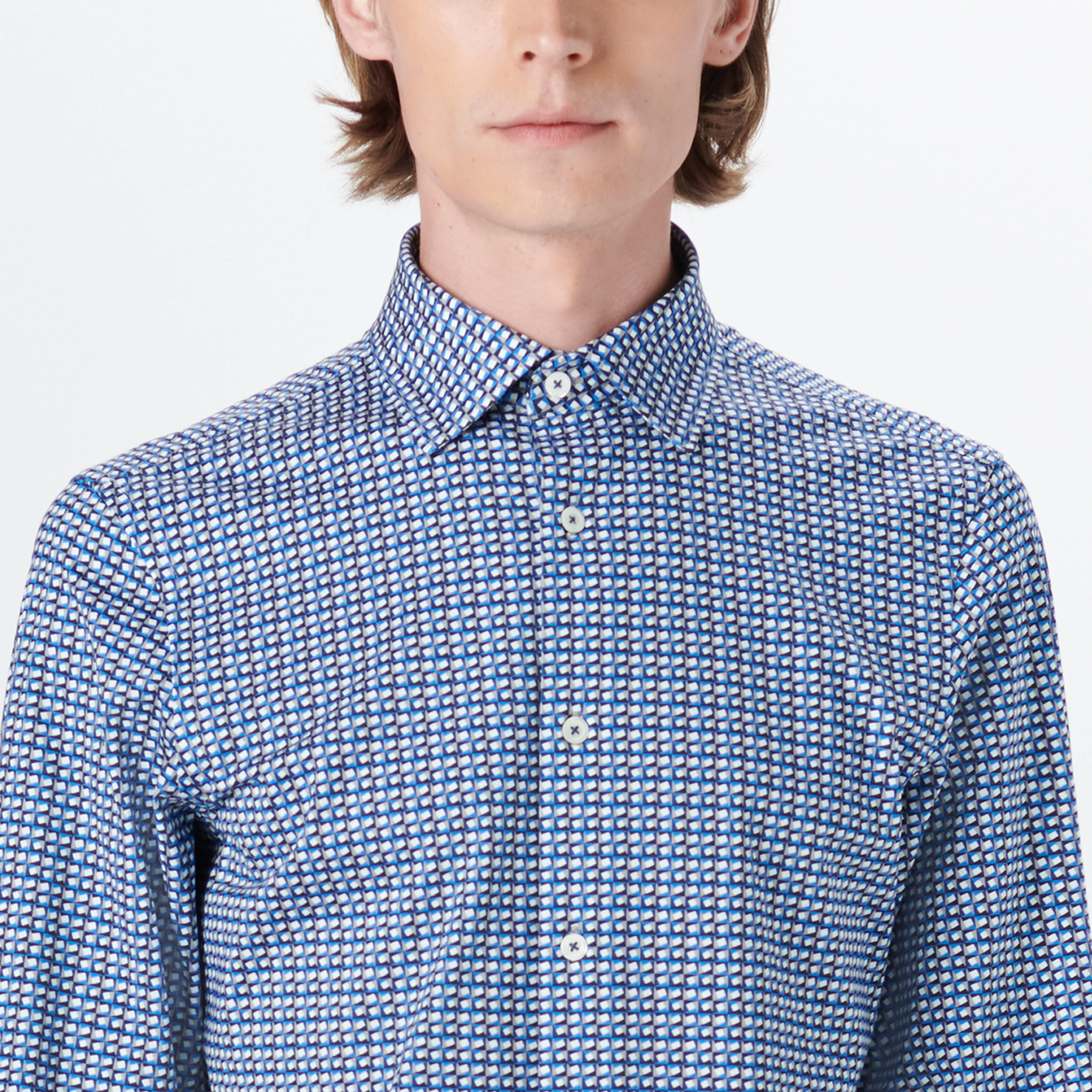 JAMES Geometric Print OoohCotton Shirt
