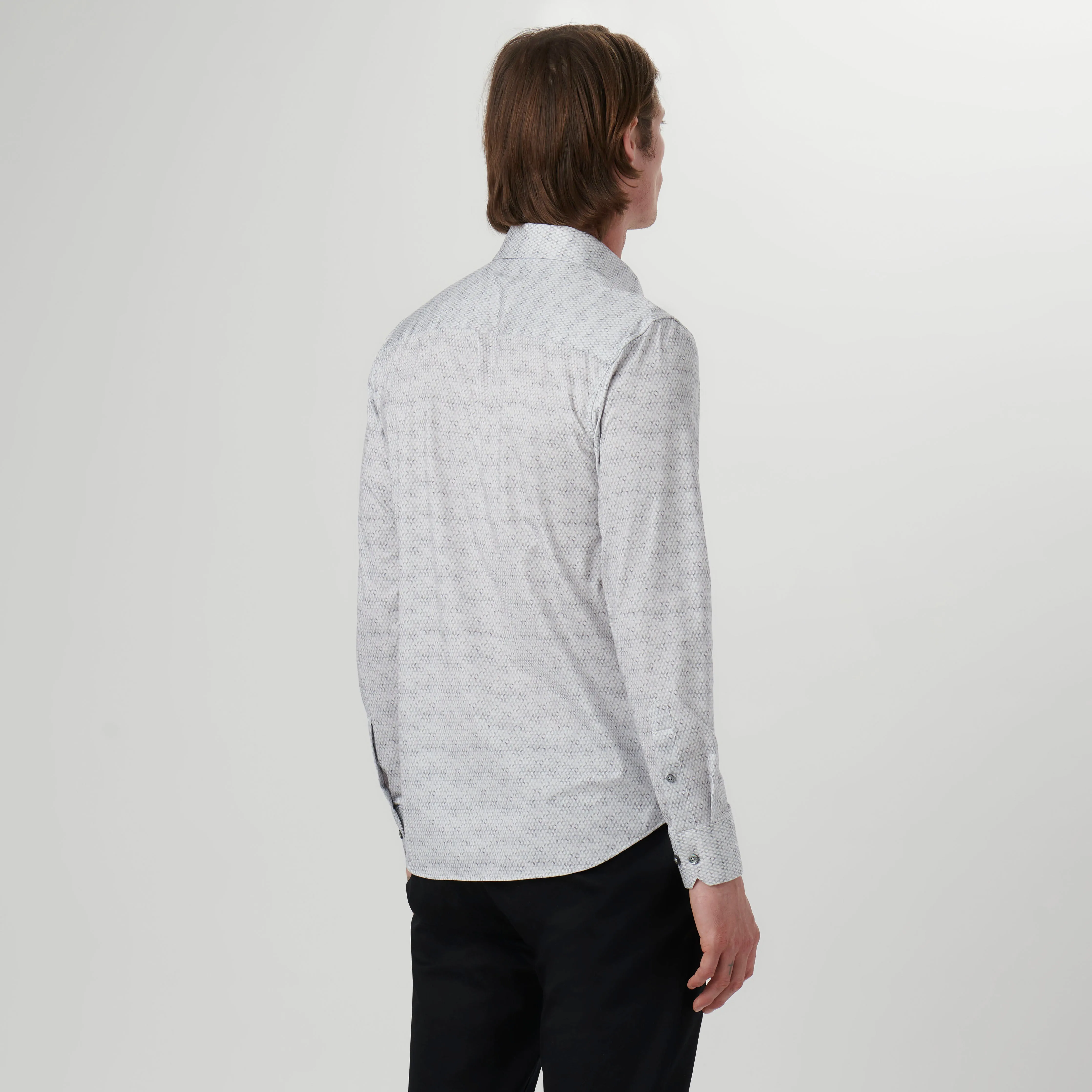 James Honeycomb Print OoohCotton Shirt