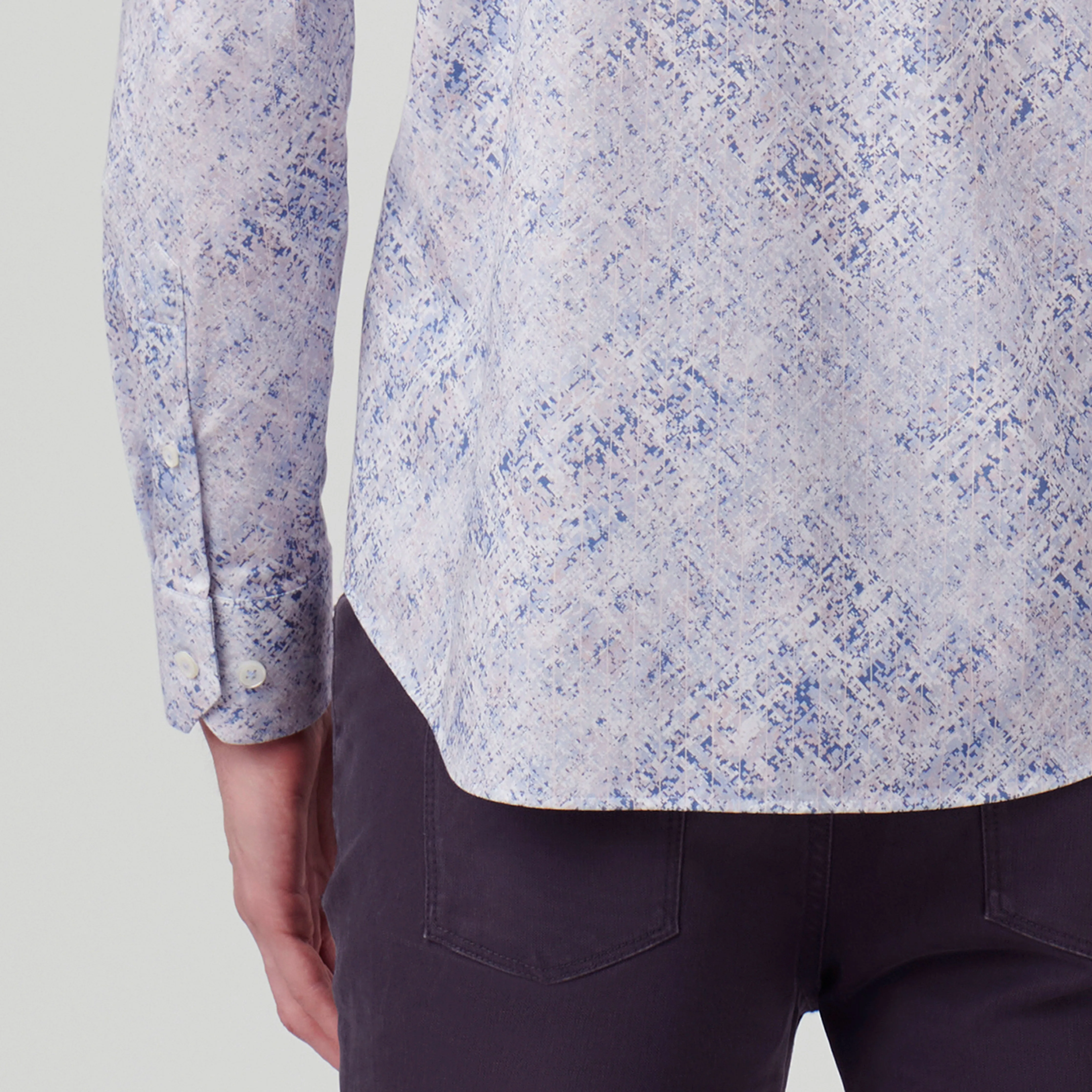James Watercolor Print OoohCotton Shirt
