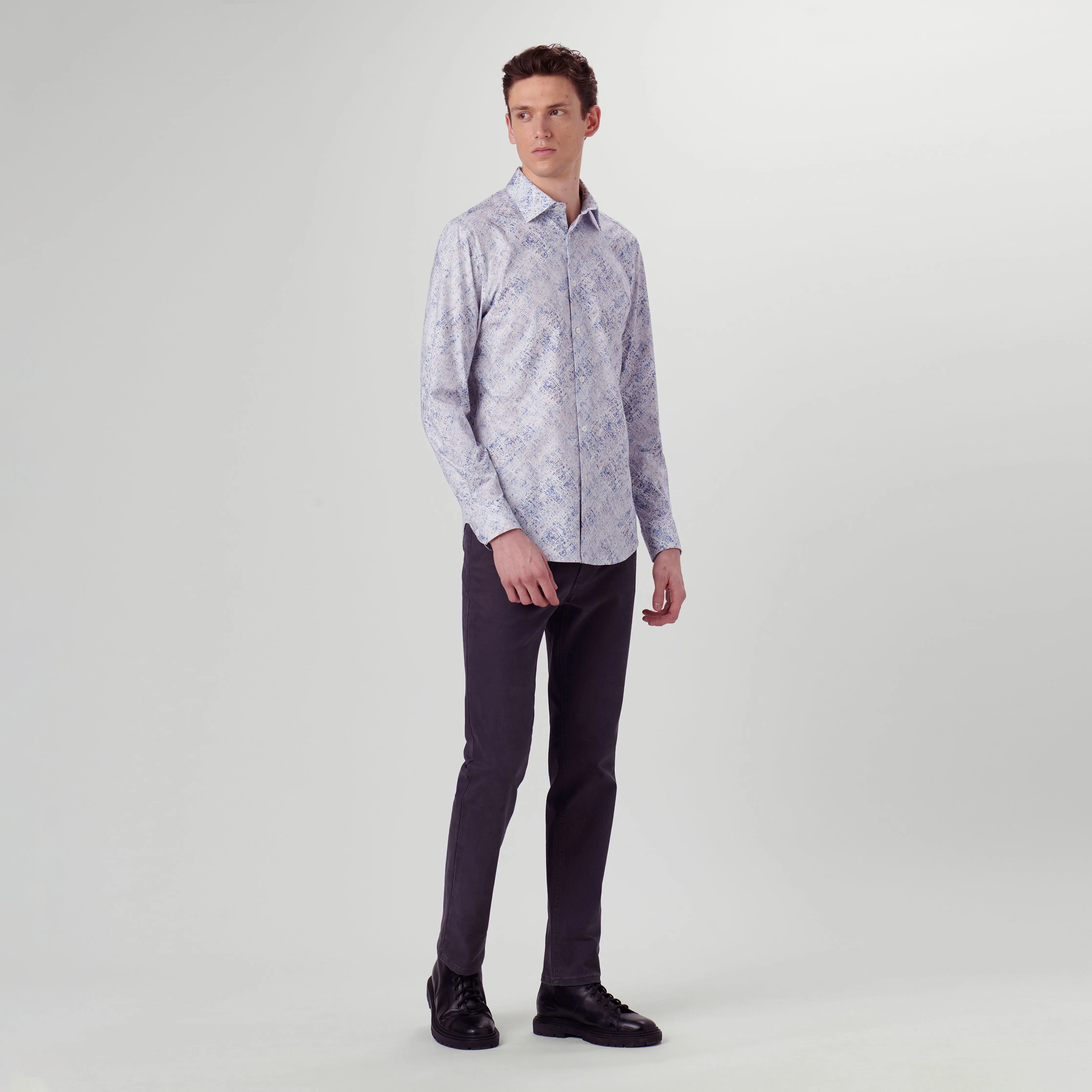 James Watercolor Print OoohCotton Shirt