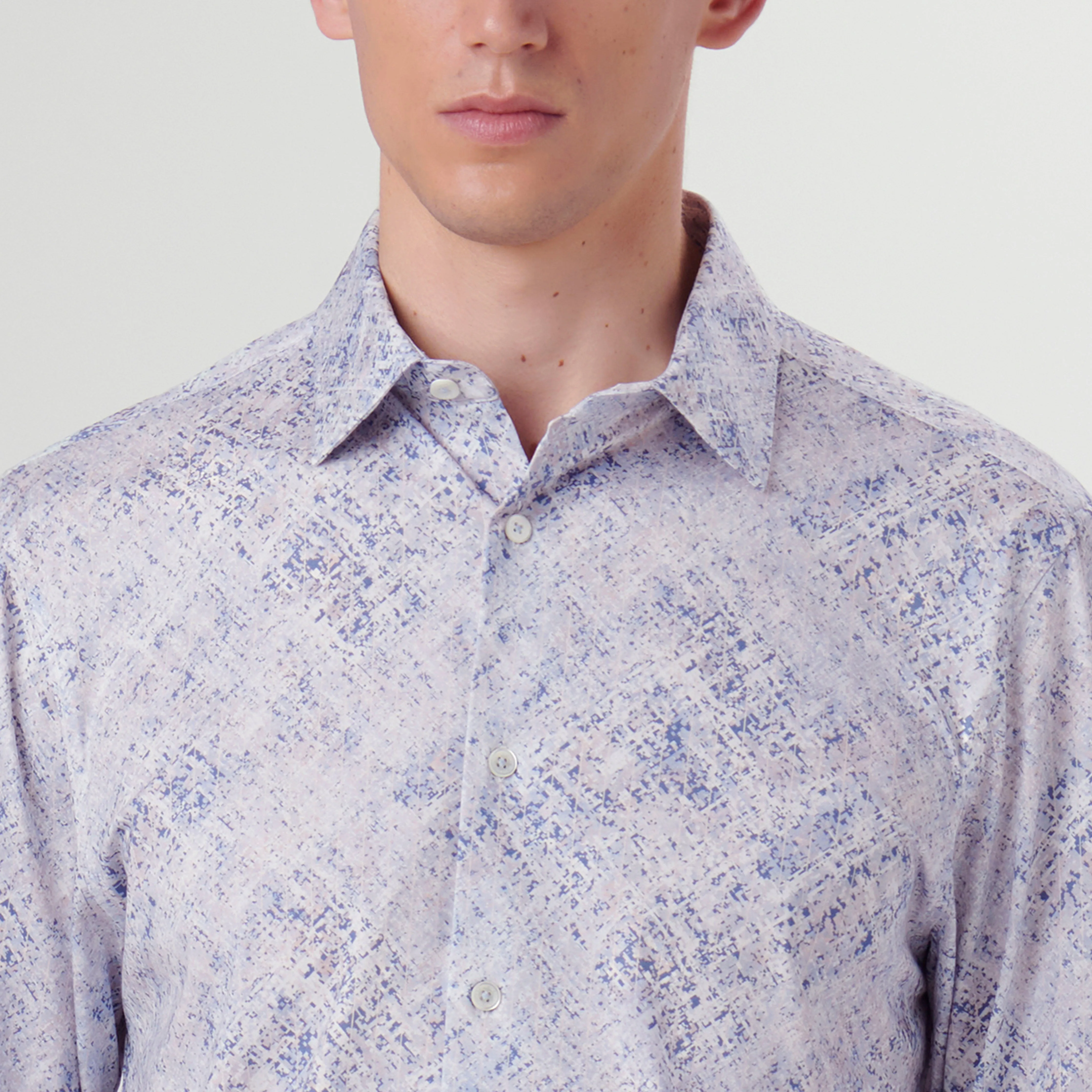 James Watercolor Print OoohCotton Shirt