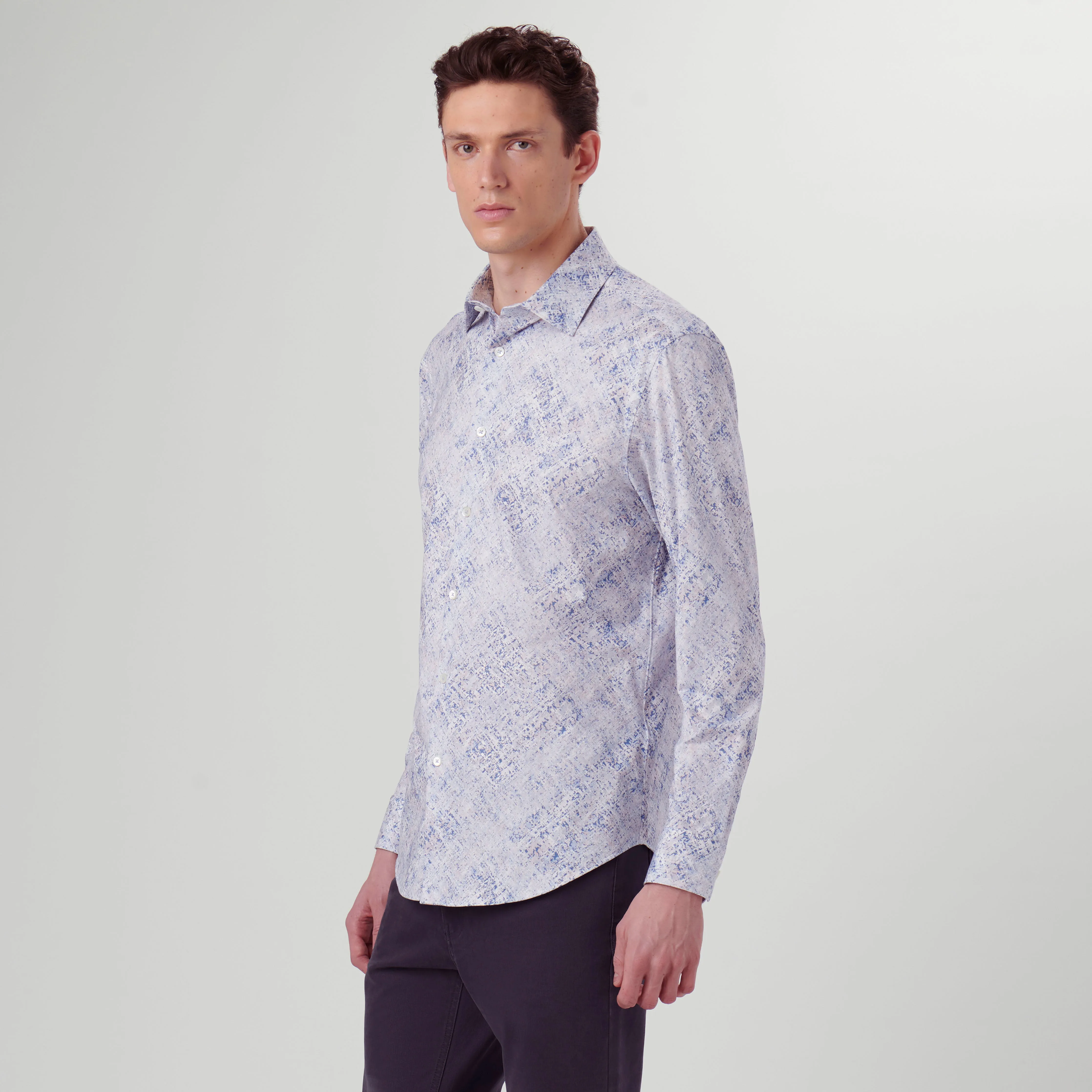 James Watercolor Print OoohCotton Shirt