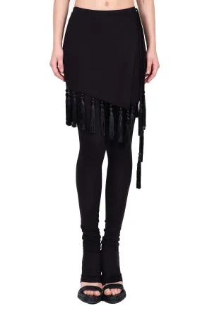 Jersey Leggings with Attached Skirt
