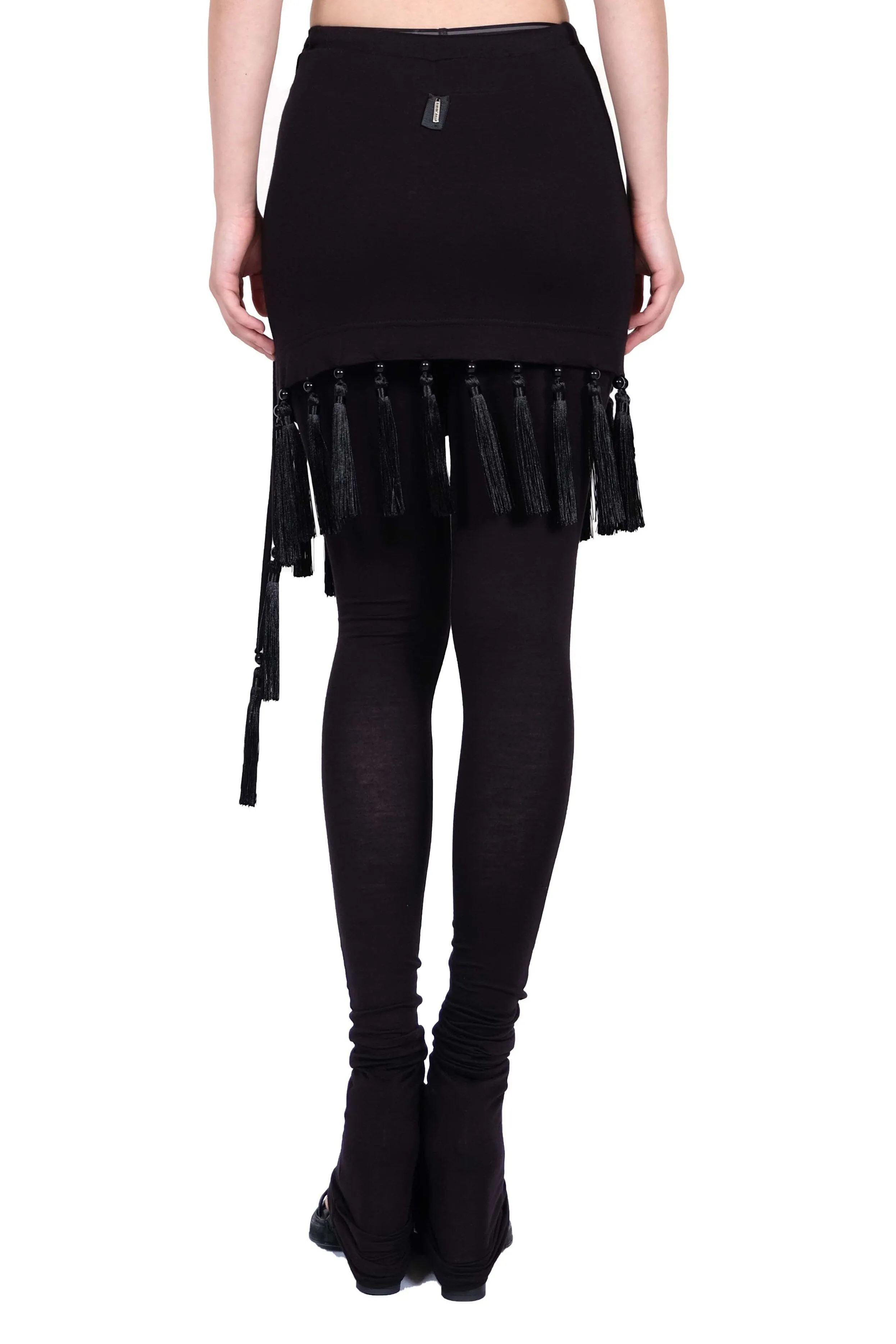 Jersey Leggings with Attached Skirt