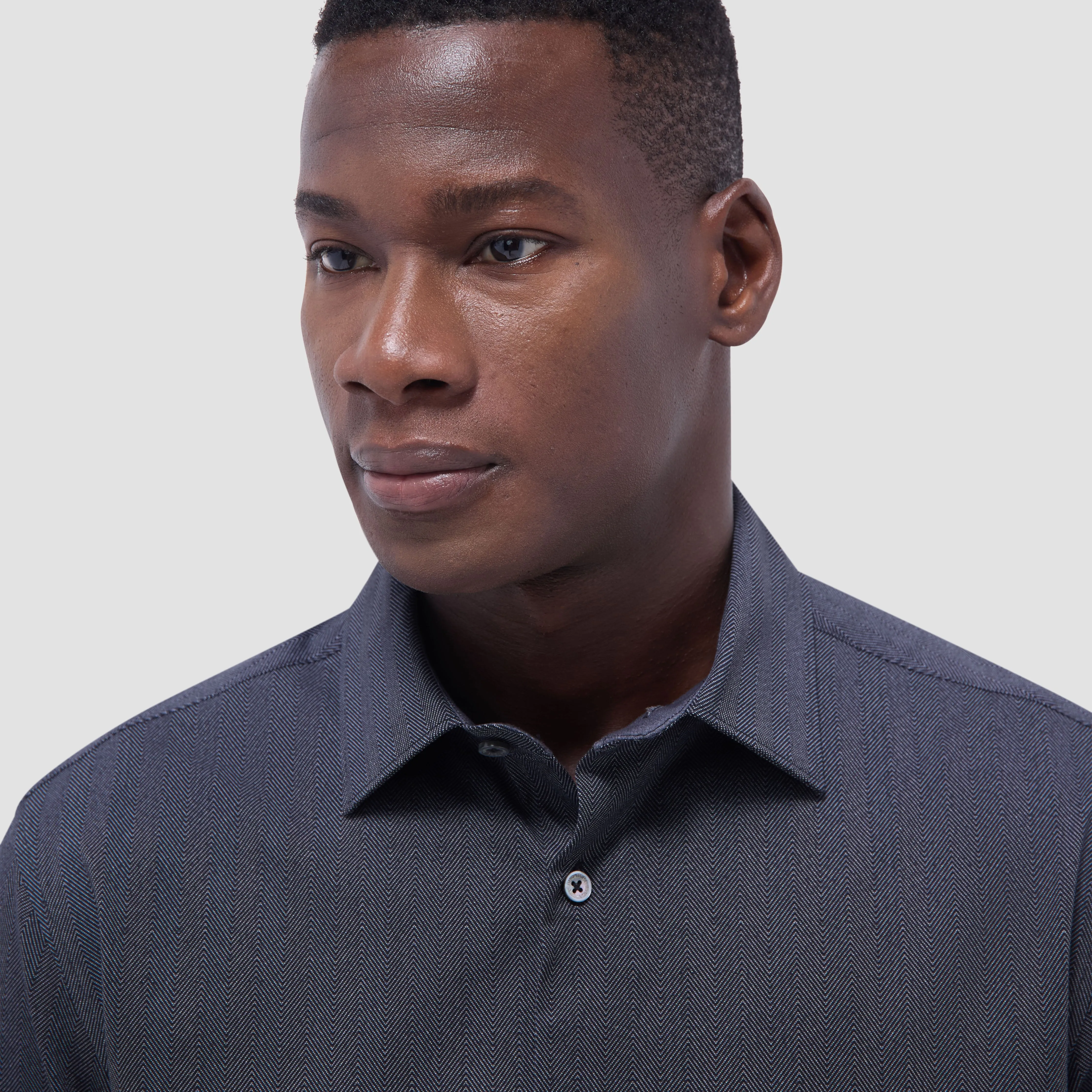 Jimmy Double-Sided Herringbone & Solid OoohCotton Shirt