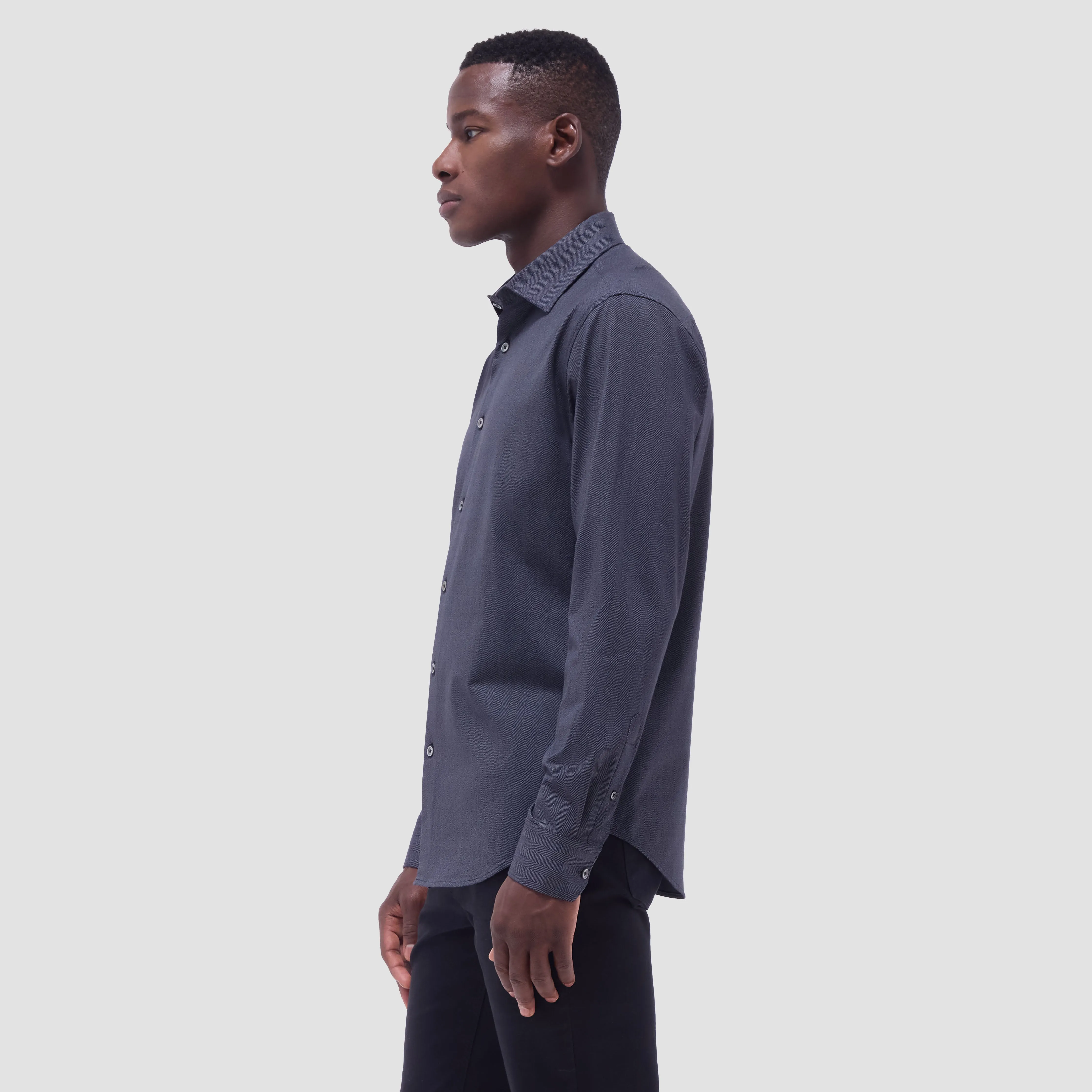 Jimmy Double-Sided Herringbone & Solid OoohCotton Shirt