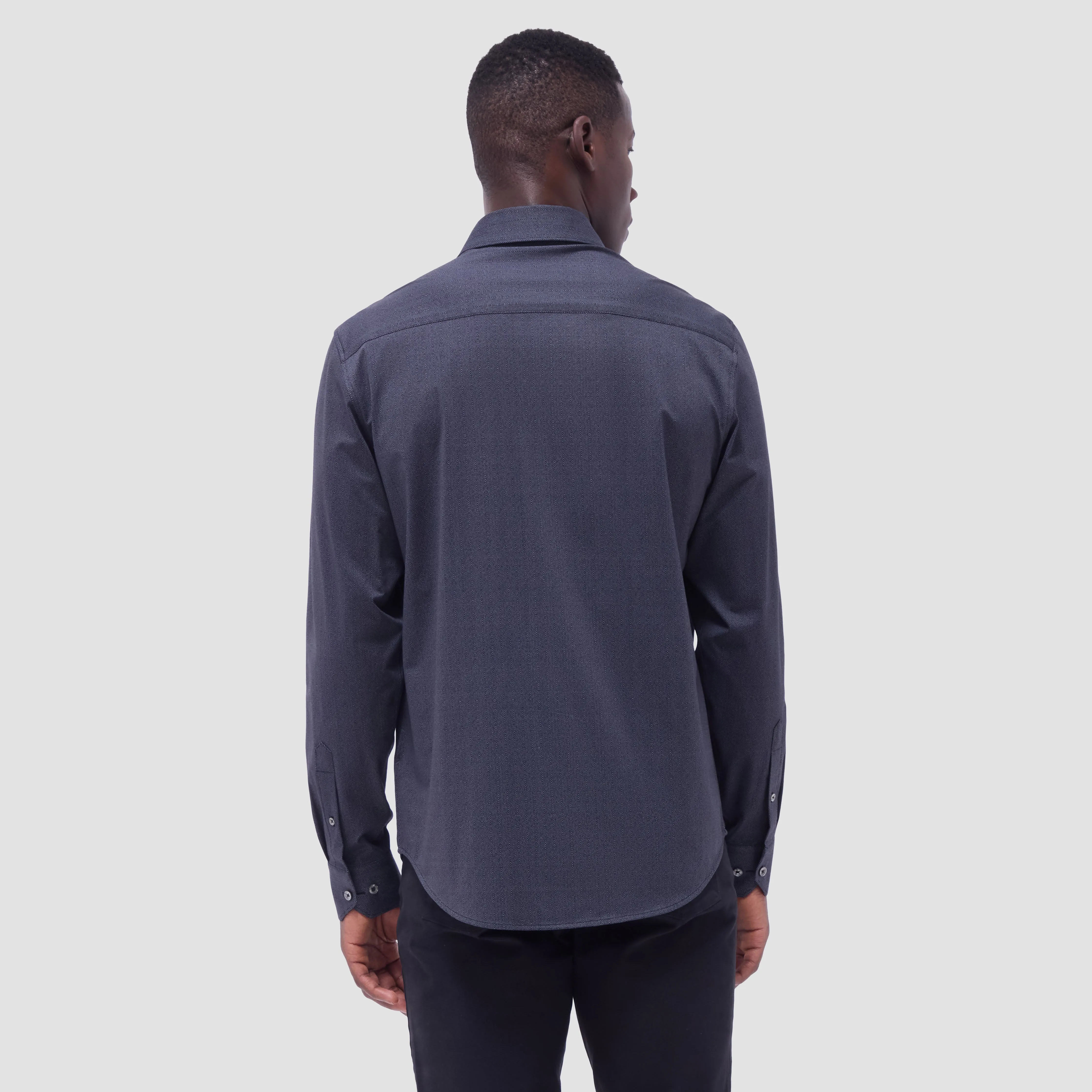 Jimmy Double-Sided Herringbone & Solid OoohCotton Shirt