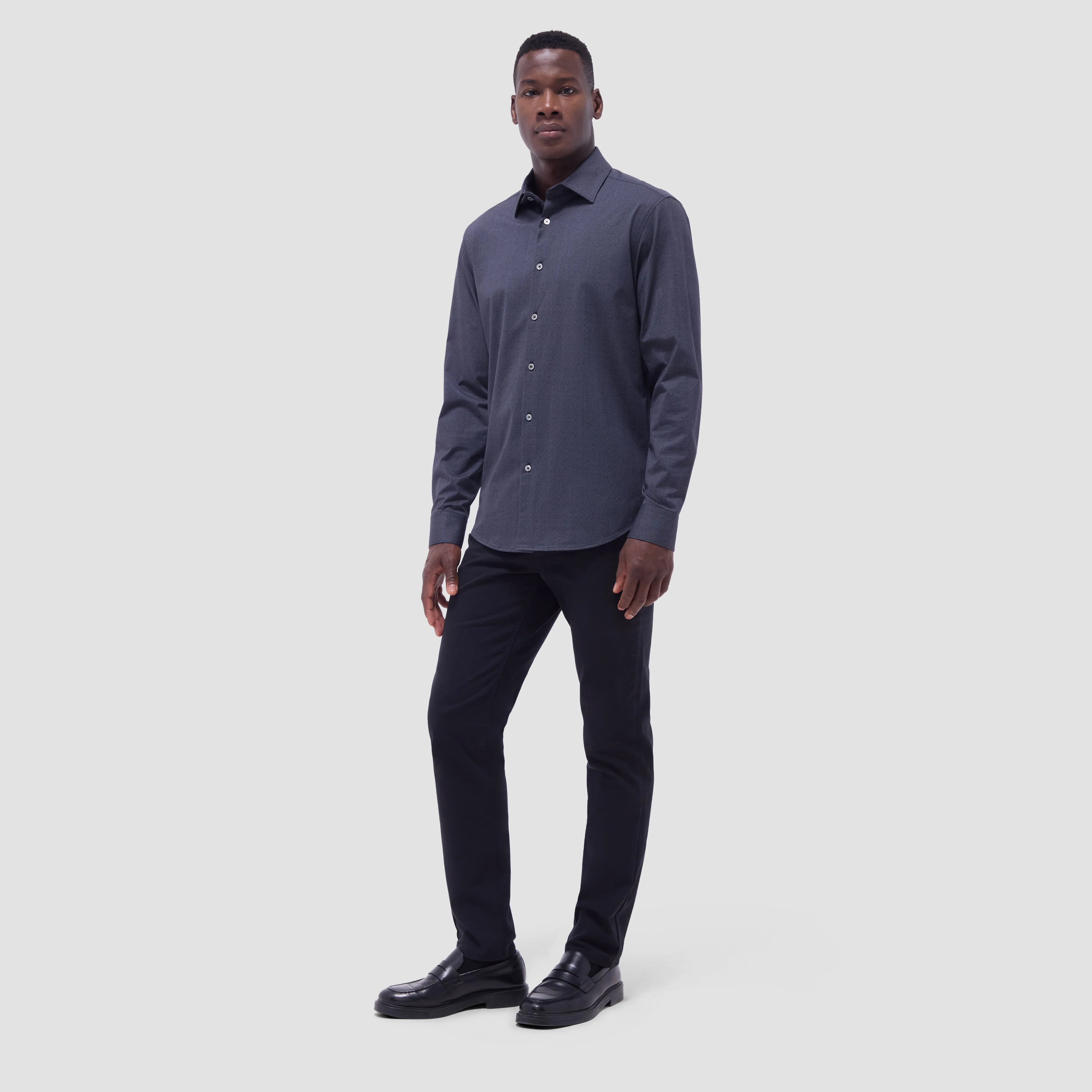 Jimmy Double-Sided Herringbone & Solid OoohCotton Shirt