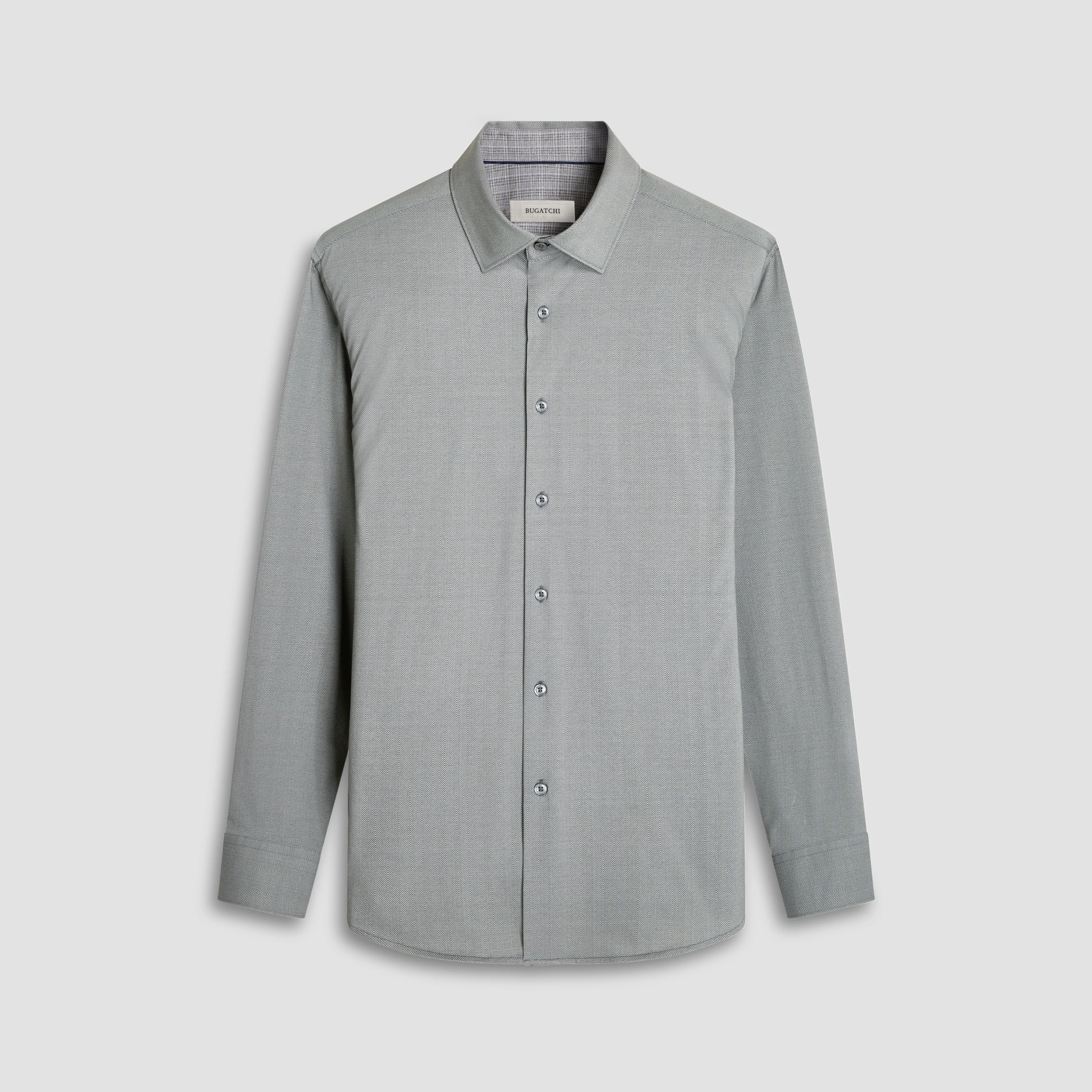 Jimmy Double Sided Herringbone/Check OoohCotton Shirt