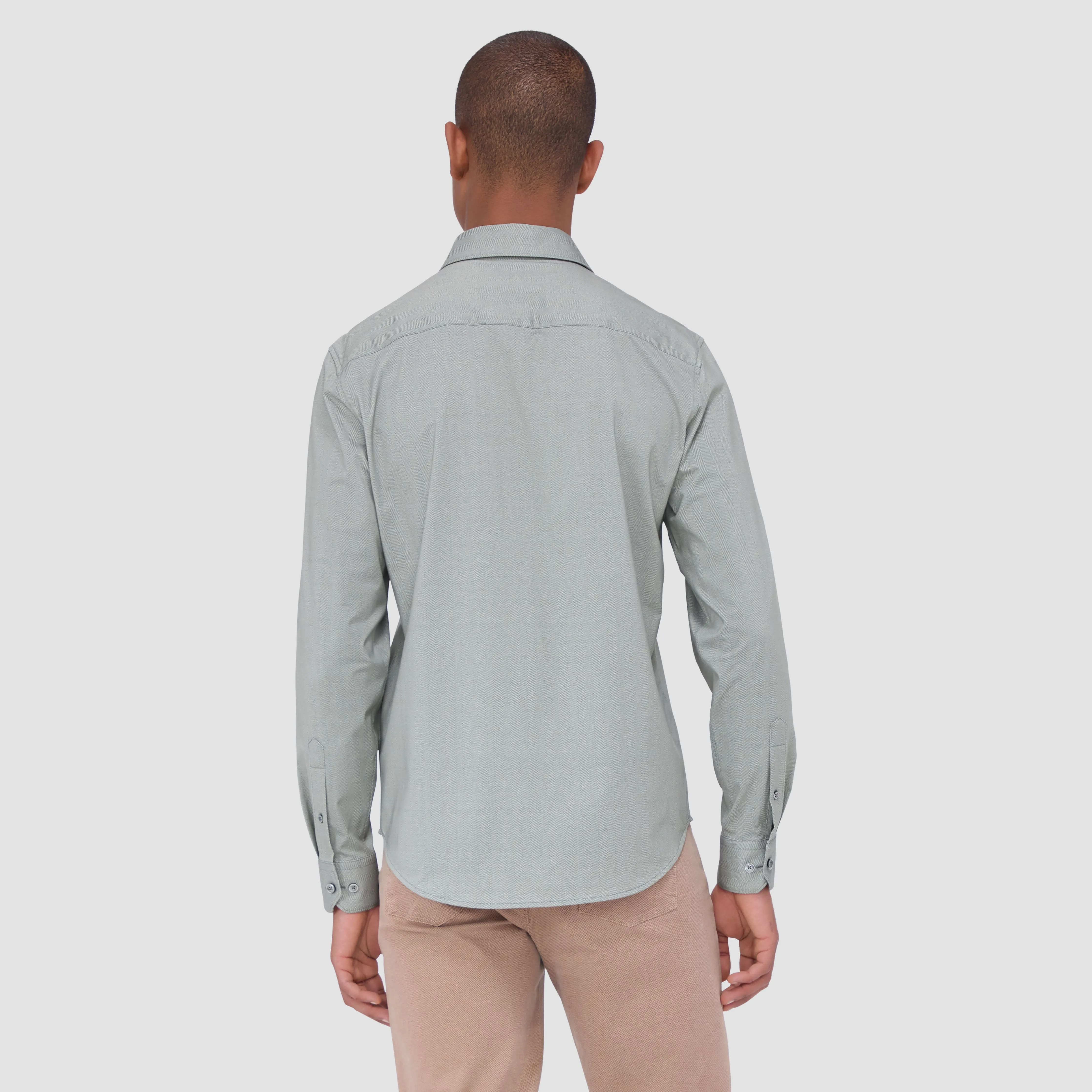 Jimmy Double Sided Herringbone/Check OoohCotton Shirt