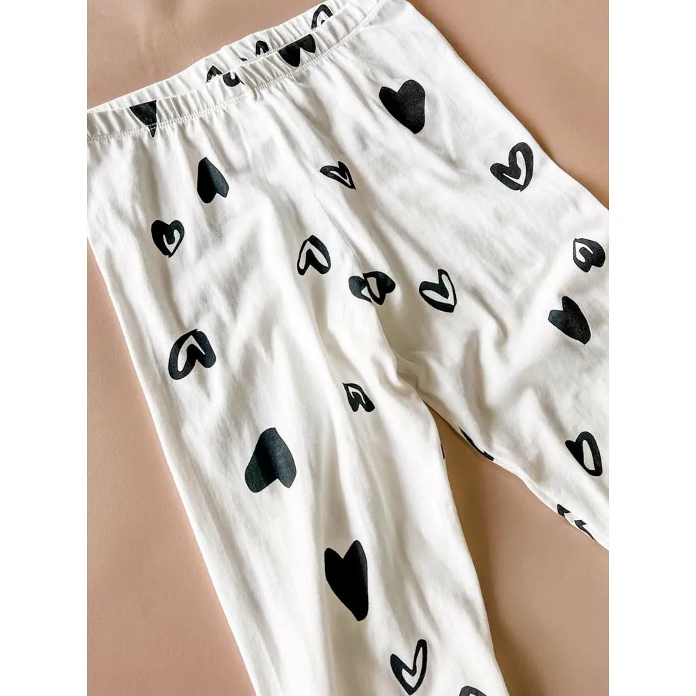 Jo-Heart Leggings | White