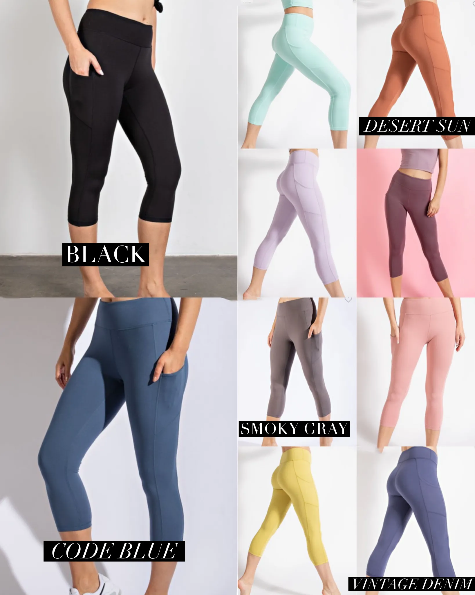 Keep it Cool Capri Leggings w/Side Pockets