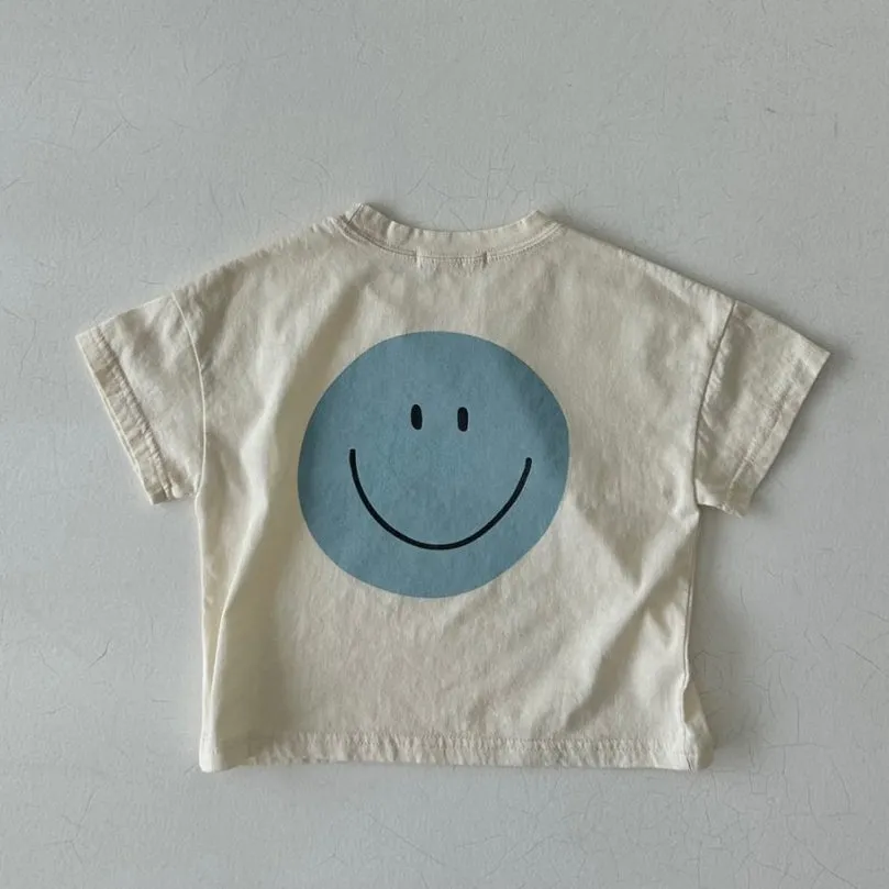 Kids Smile Tee- Cream