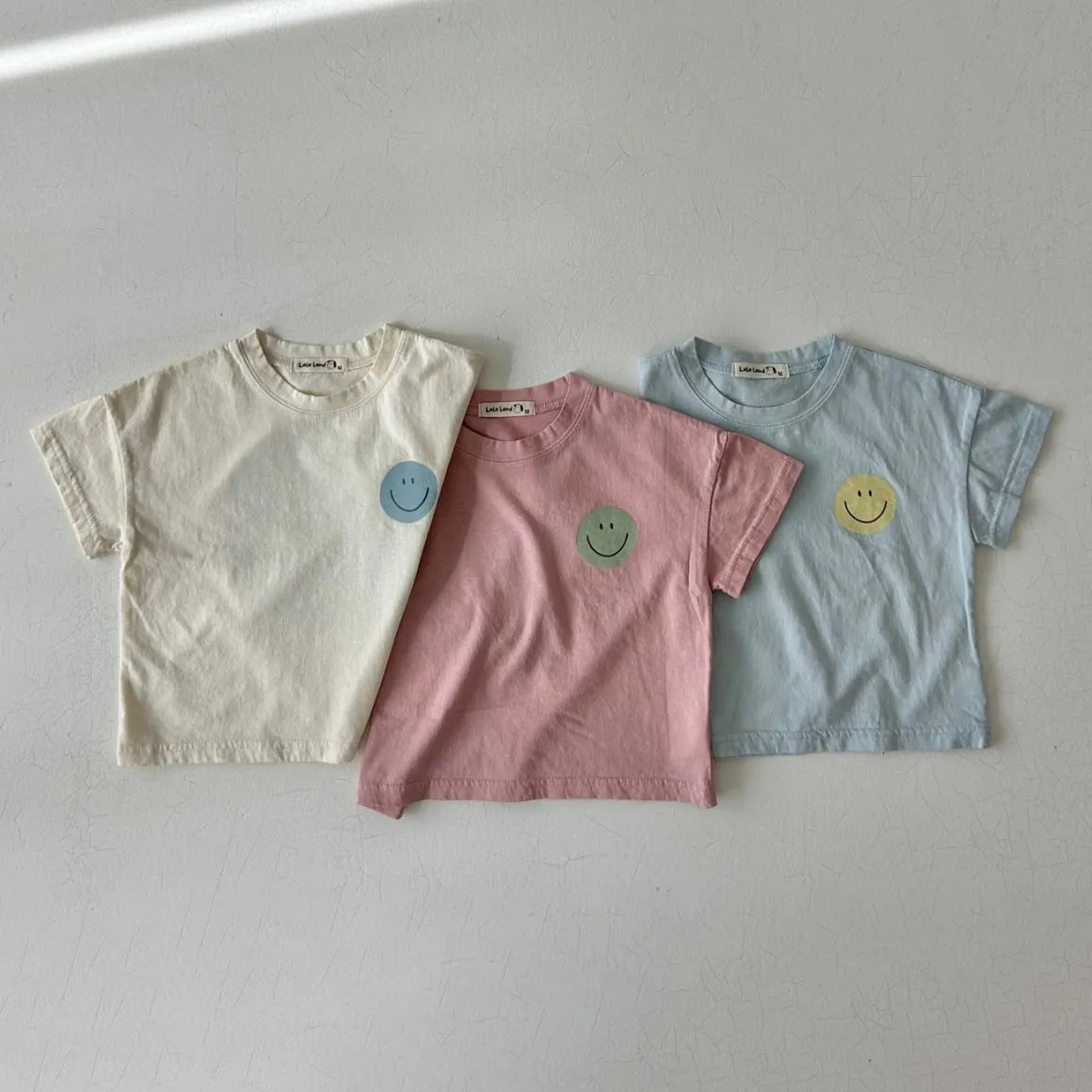 Kids Smile Tee- Cream