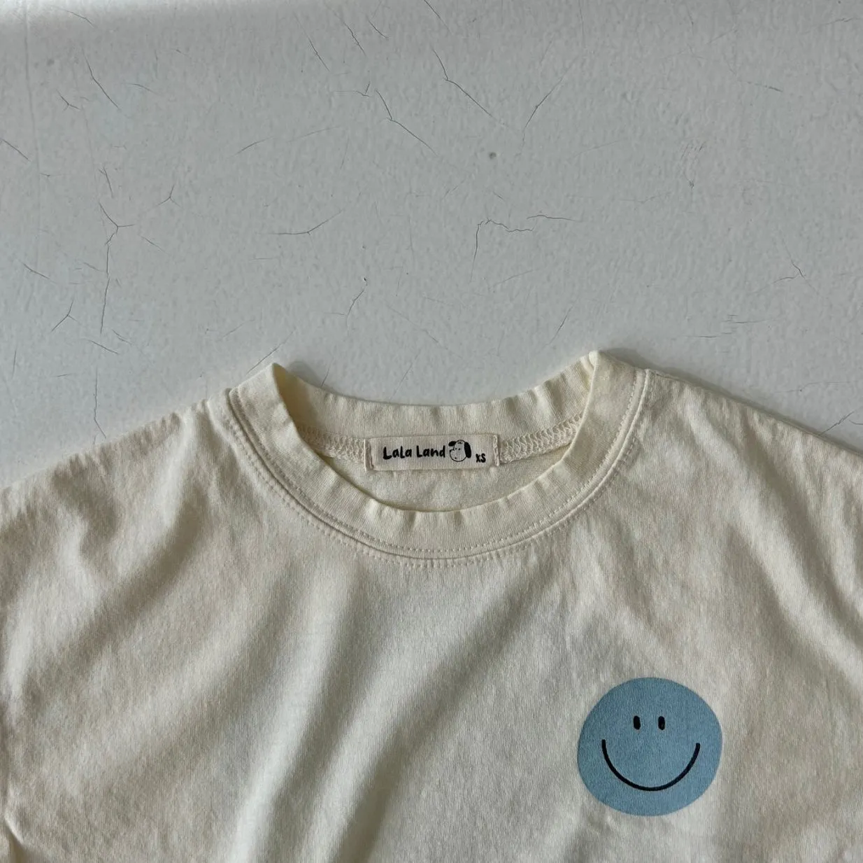 Kids Smile Tee- Cream