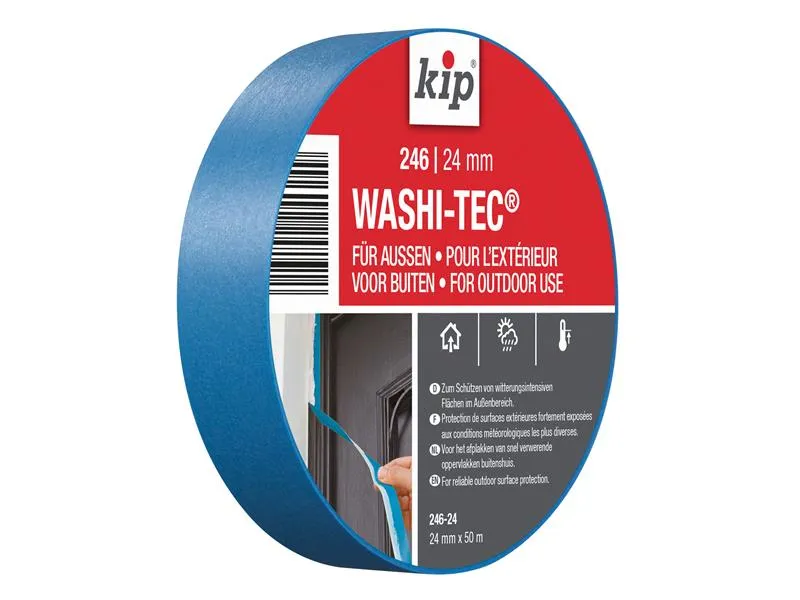 KIP 246 Premium Outdoor WASHI-TEC Masking Tape 24mm x 50m