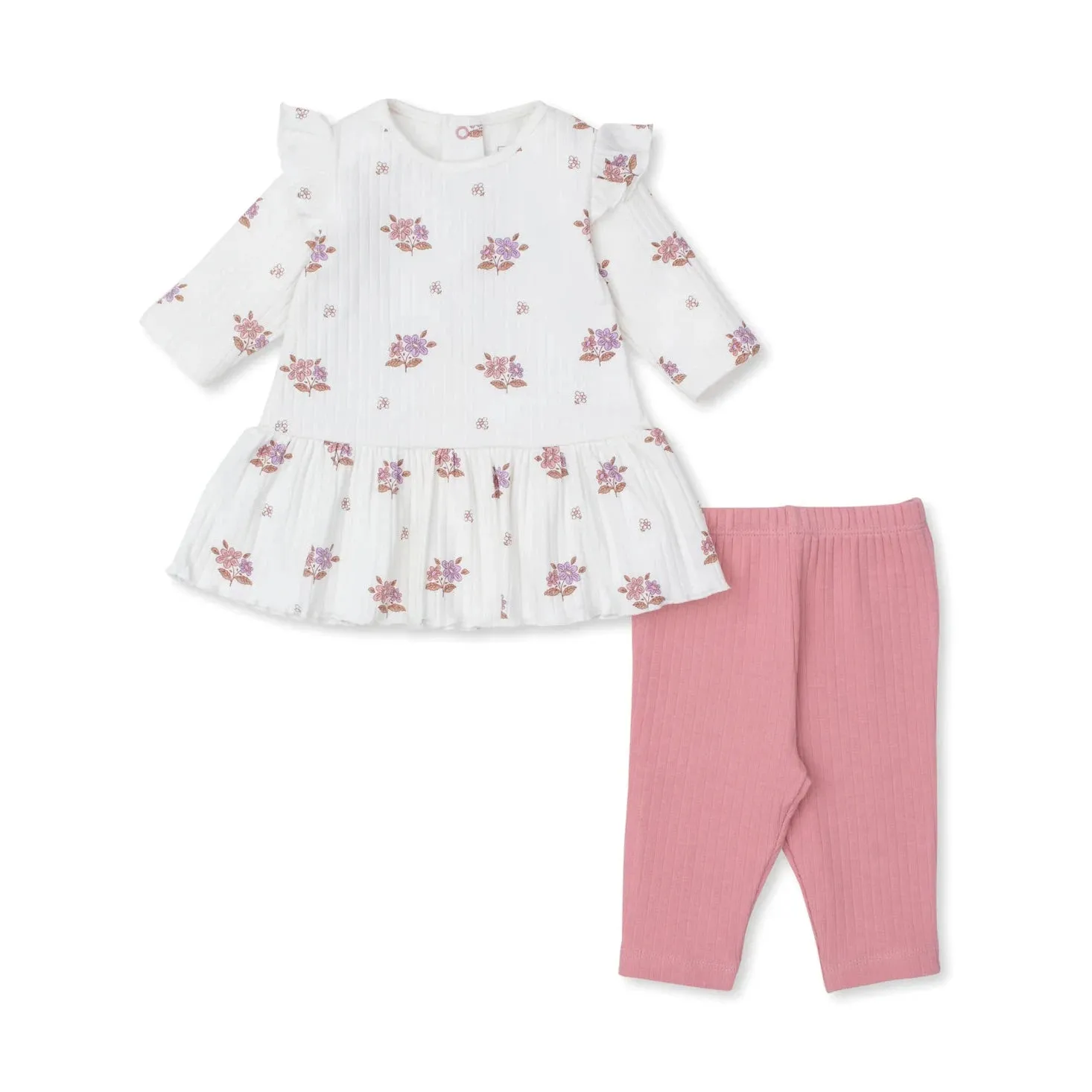 Kissy Love Abloom Ribbed Dress Set