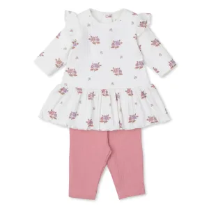 Kissy Love Abloom Ribbed Dress Set