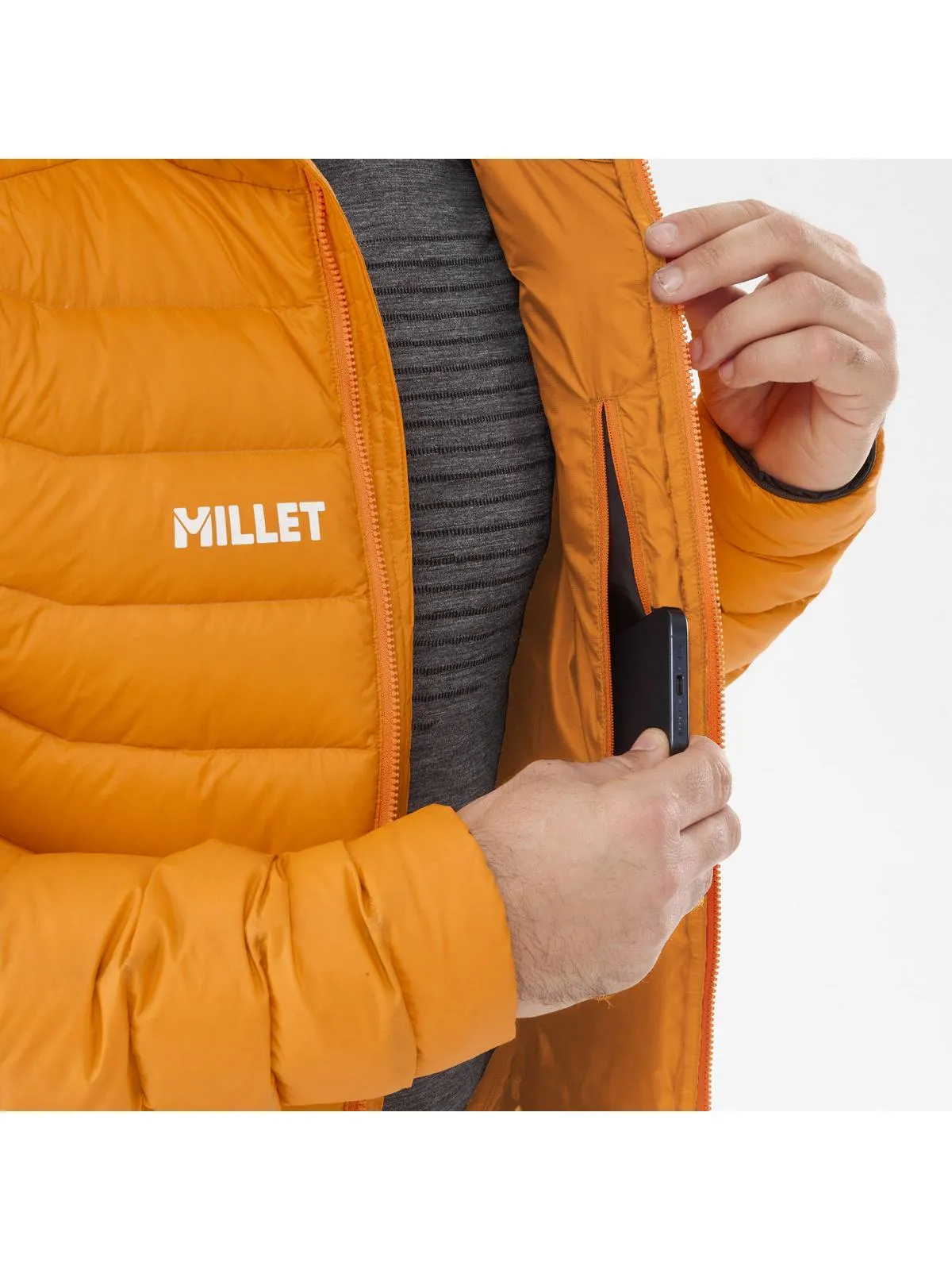 Kurtka męska puchowa MILLET M Evole Down Jacket Pomarańczowy