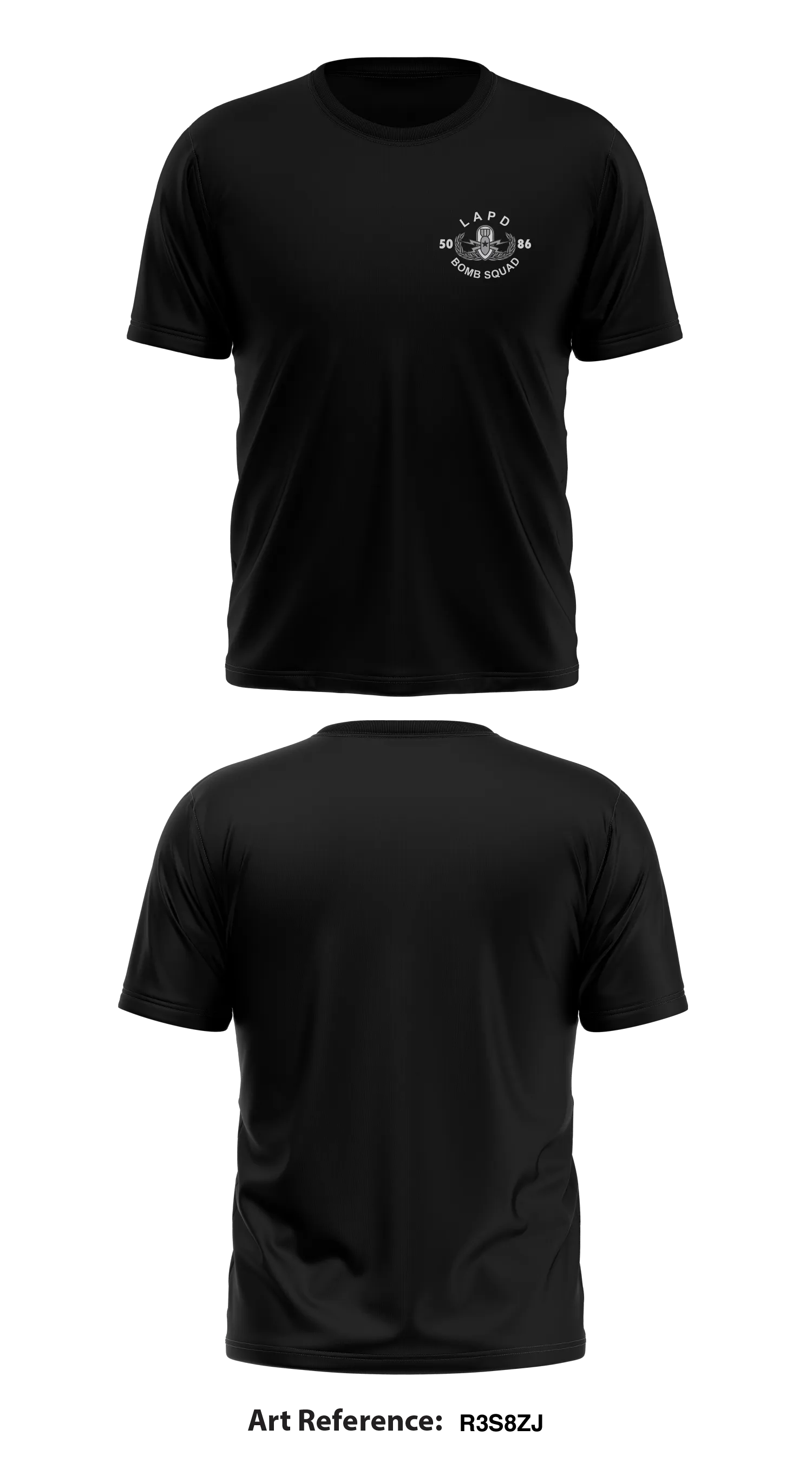 LAPD Bomb Squad Store 1 Core Men's SS Performance Tee - R3s8zJ
