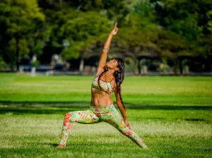 LEGGINGS GREEN PIN UP/COCONUT