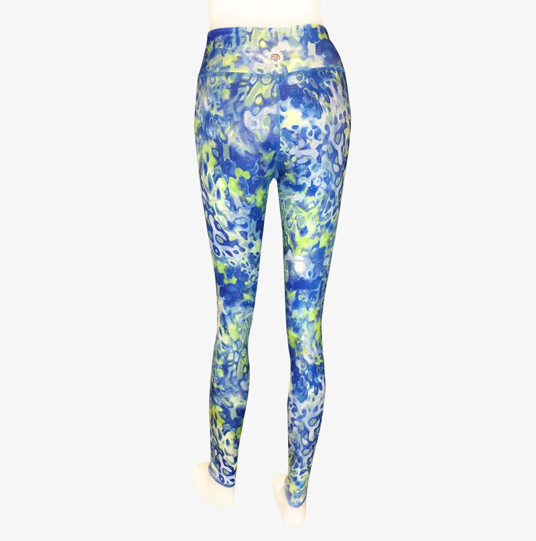 LEGGINGS VINTAGE BLUE HAWAII/OCEAN BLUE