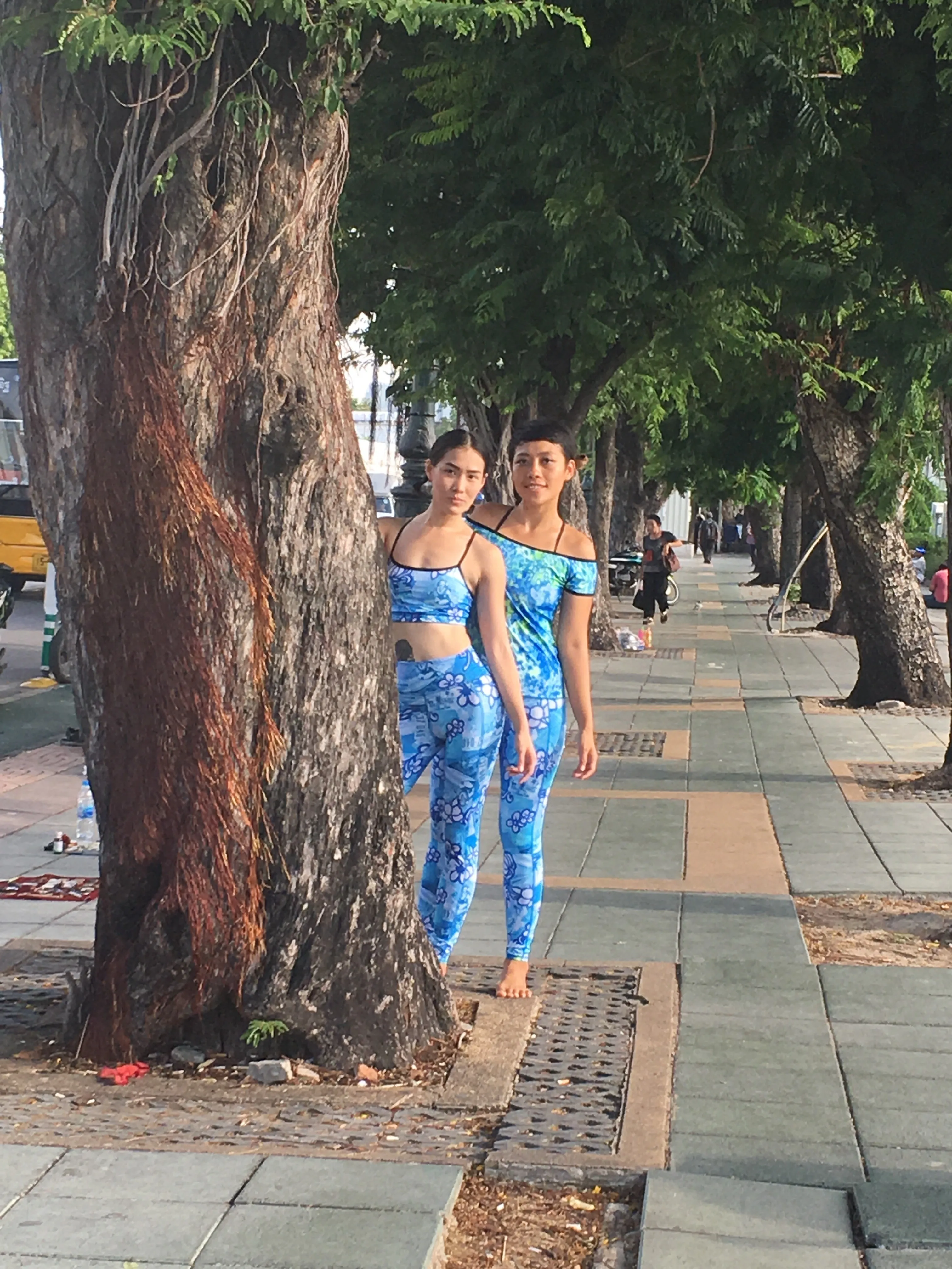 LEGGINGS VINTAGE BLUE HAWAII/OCEAN BLUE
