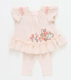 Lina Smocked Bunny Legging Set