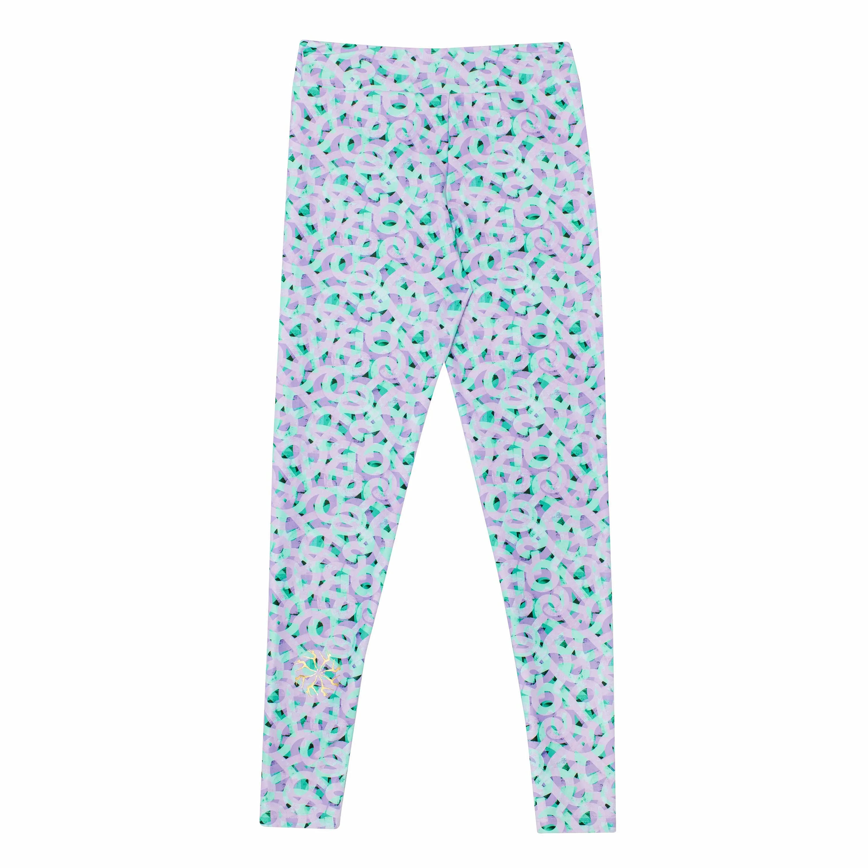 Long Legging in Lilac Pathways Print