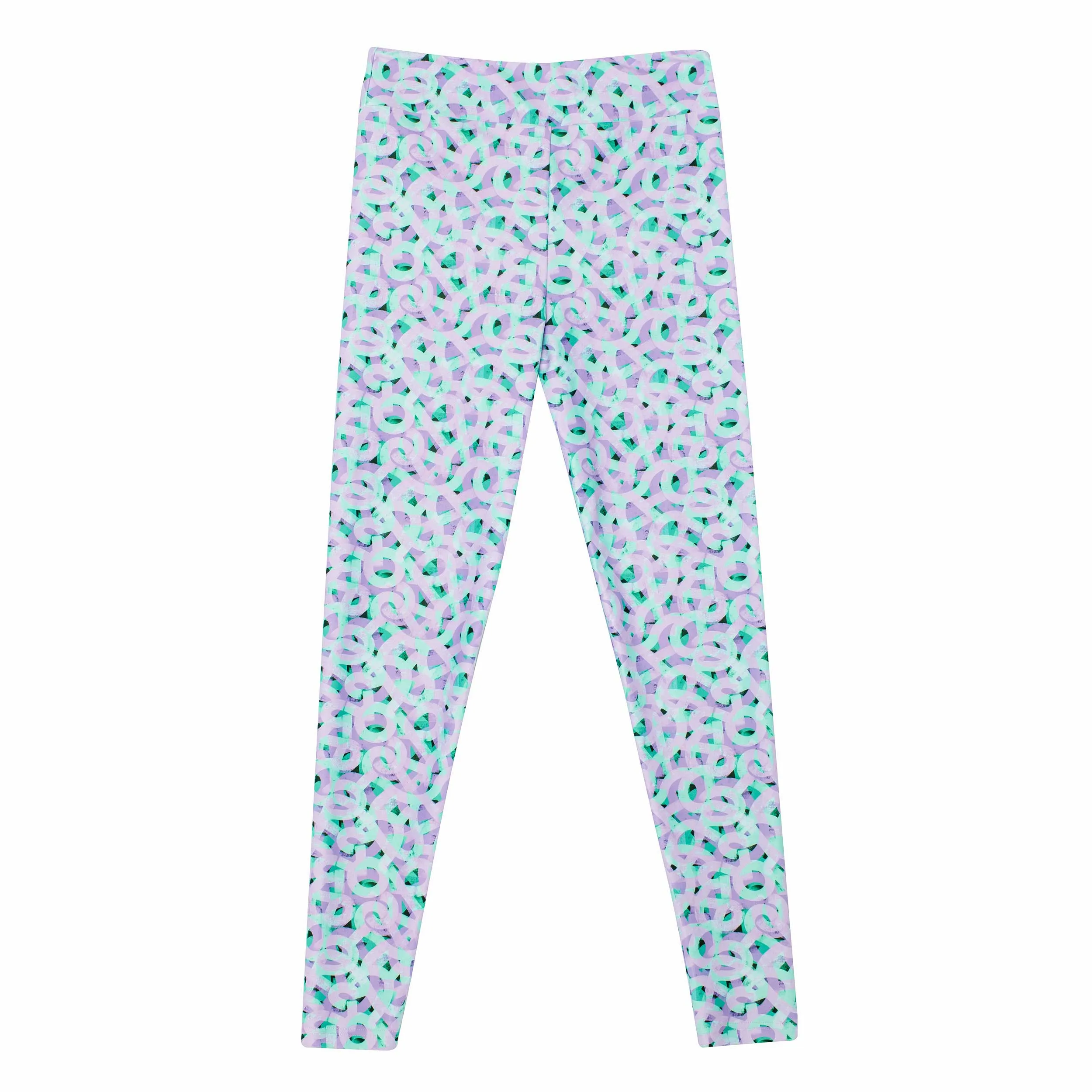Long Legging in Lilac Pathways Print