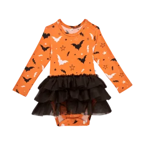 Long Sleeve Tulle Skirt Bodysuit - Hendrix