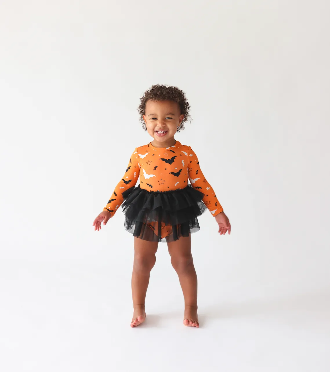 Long Sleeve Tulle Skirt Bodysuit - Hendrix