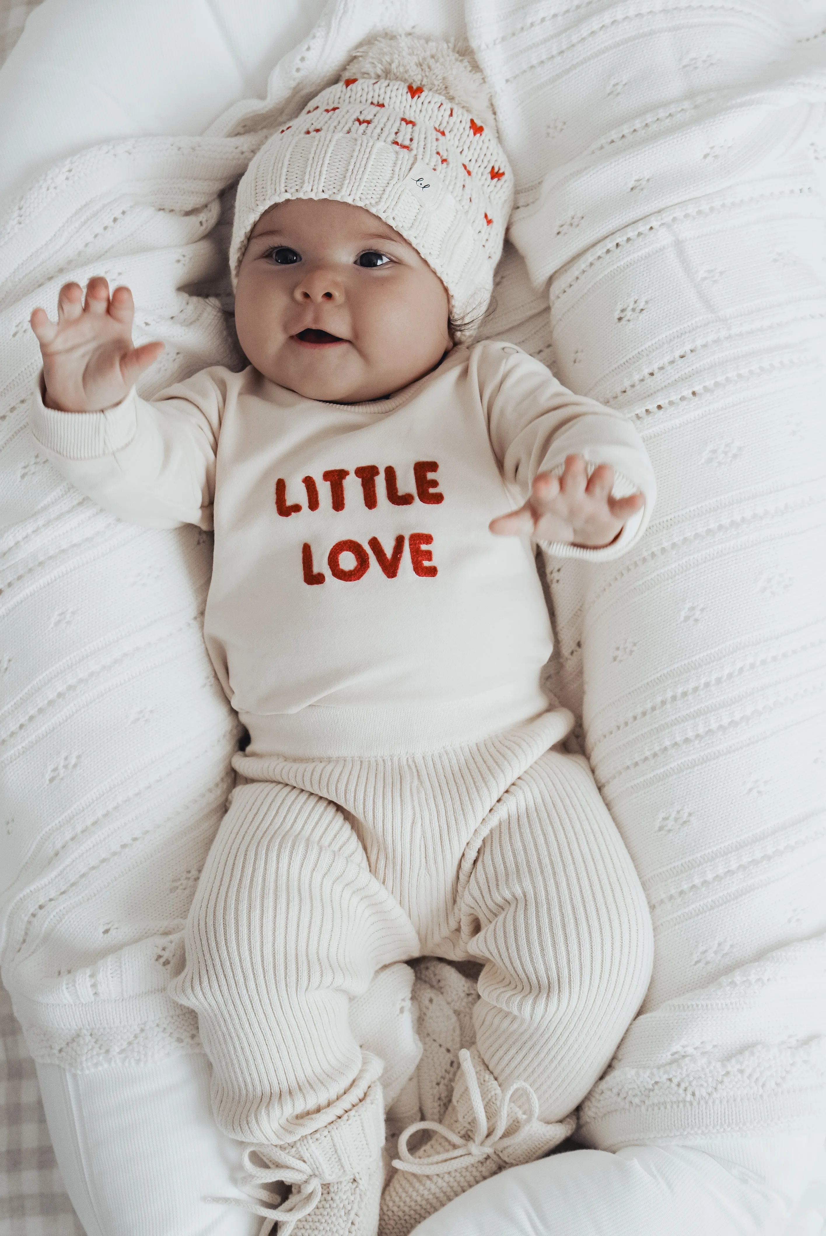 Luna   Luca Baby Rib Leggings - Cream