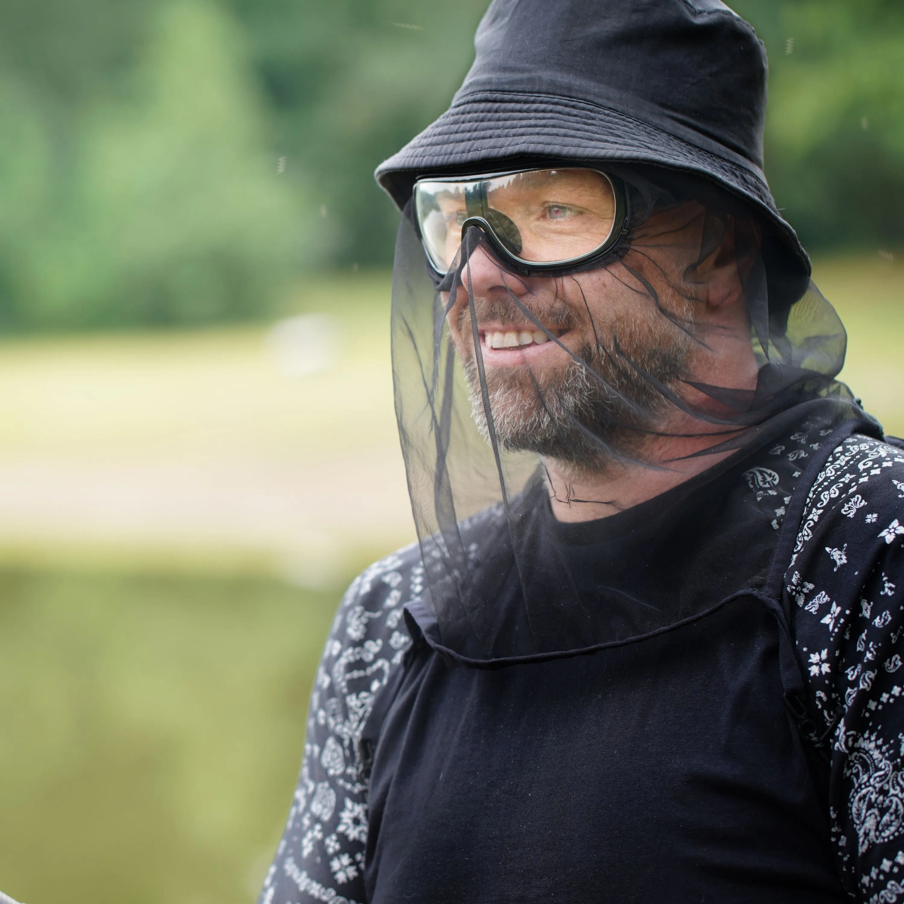 Lunettes polarisées avec filet antimoustique