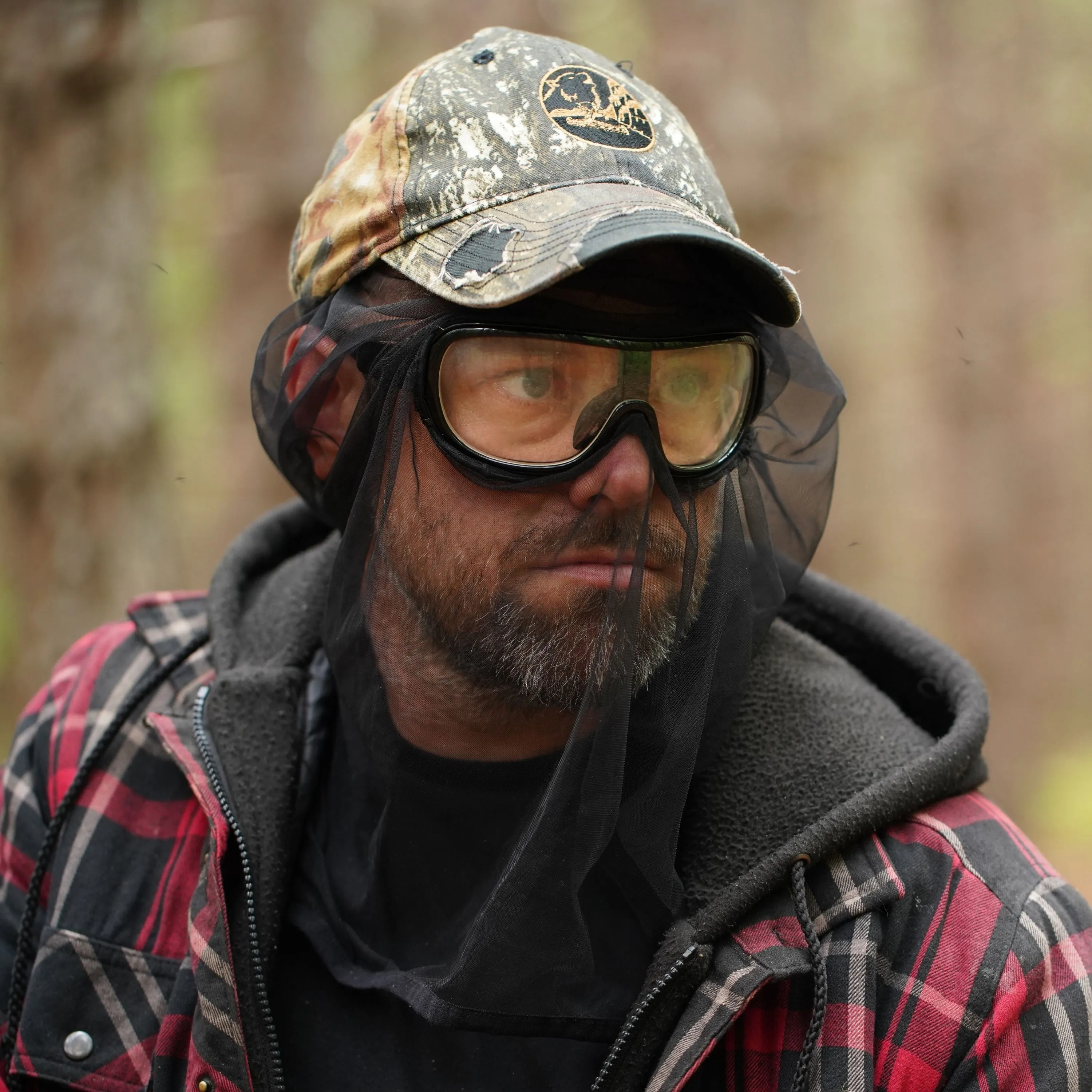 Lunettes polarisées avec filet antimoustique