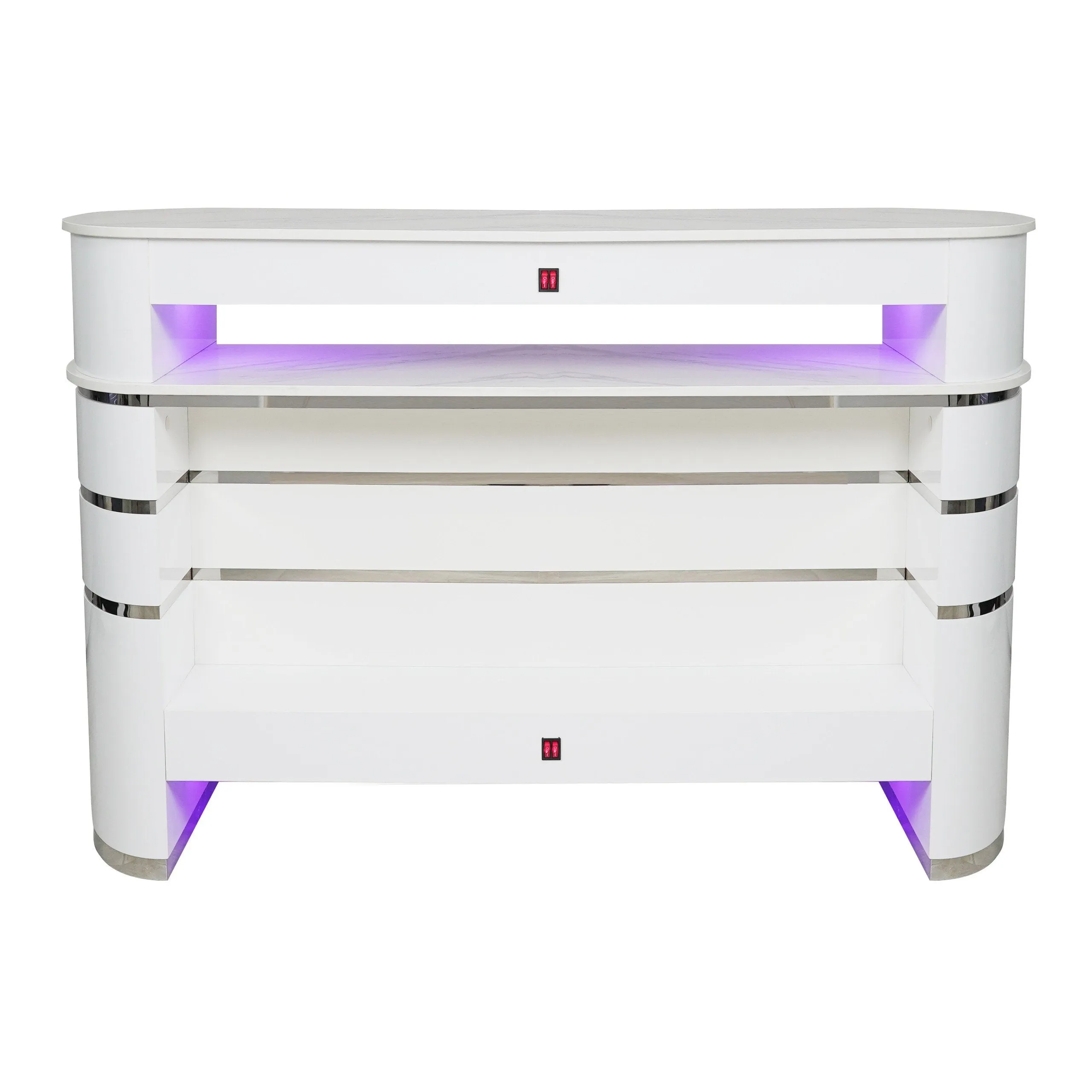 LUX90 4-Person Nail Table UV Dryer for Manicure & Pedicure