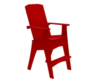 Mainstay Adriondack Tall Lounger Chair In Red