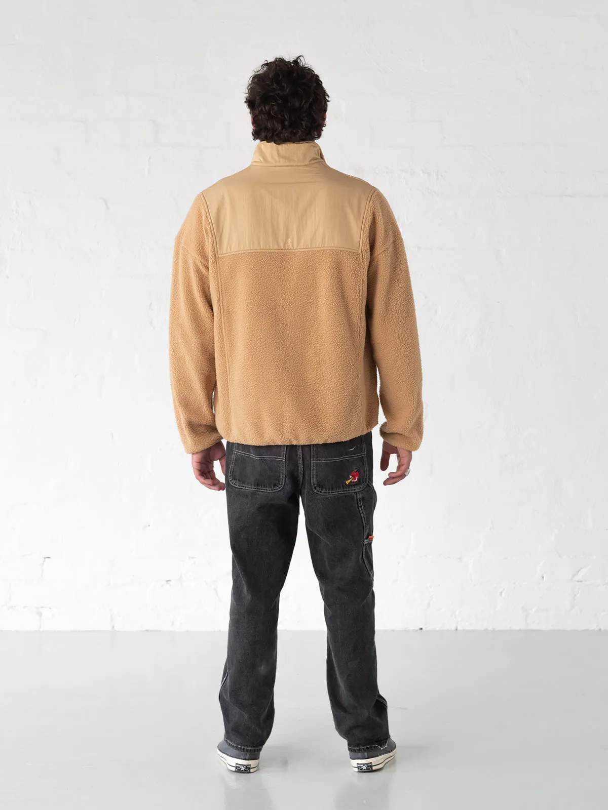 Manyana Quarter Polar Fleece | Sand