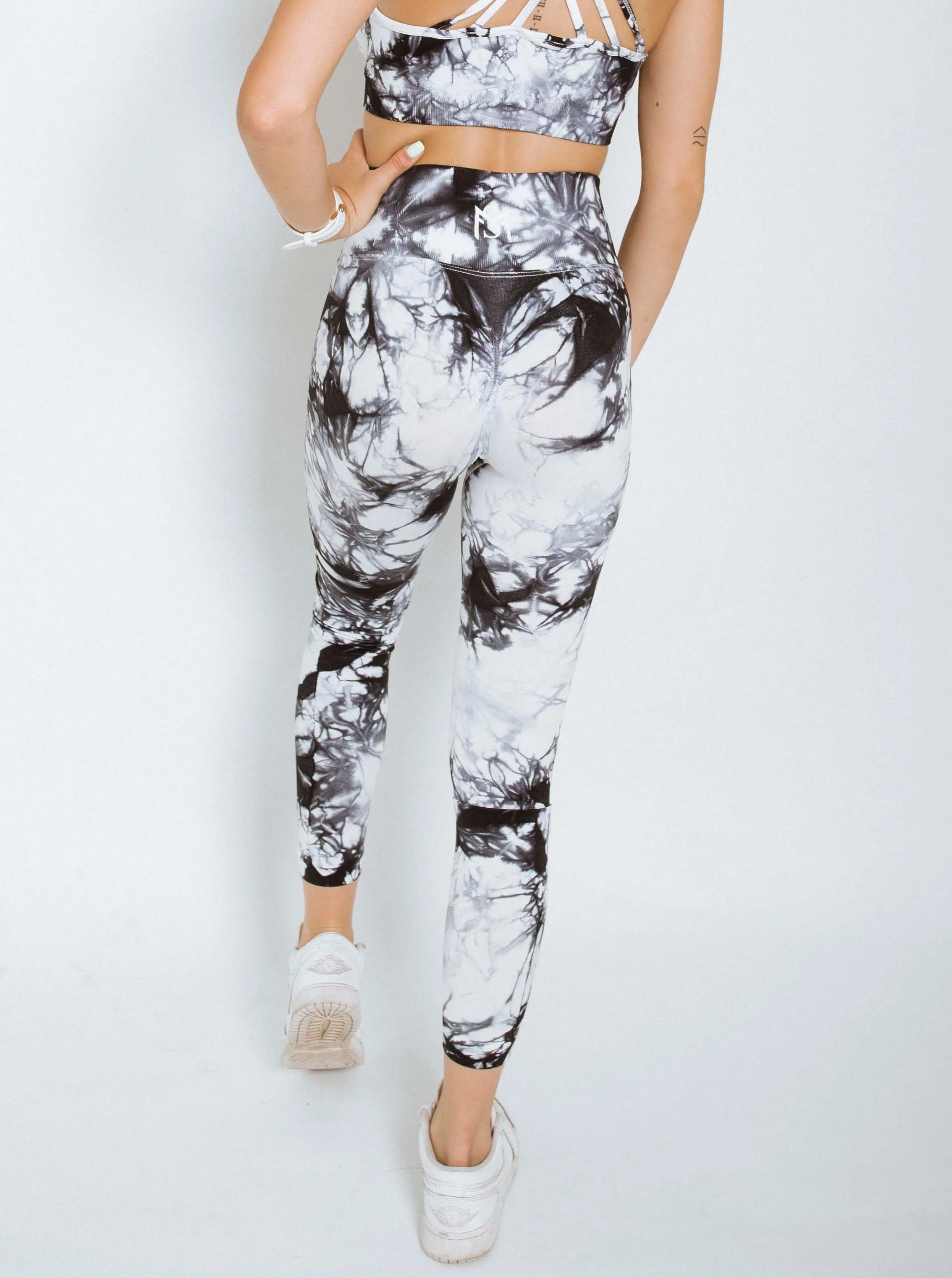 Marble 2.0 Black/white Leggings