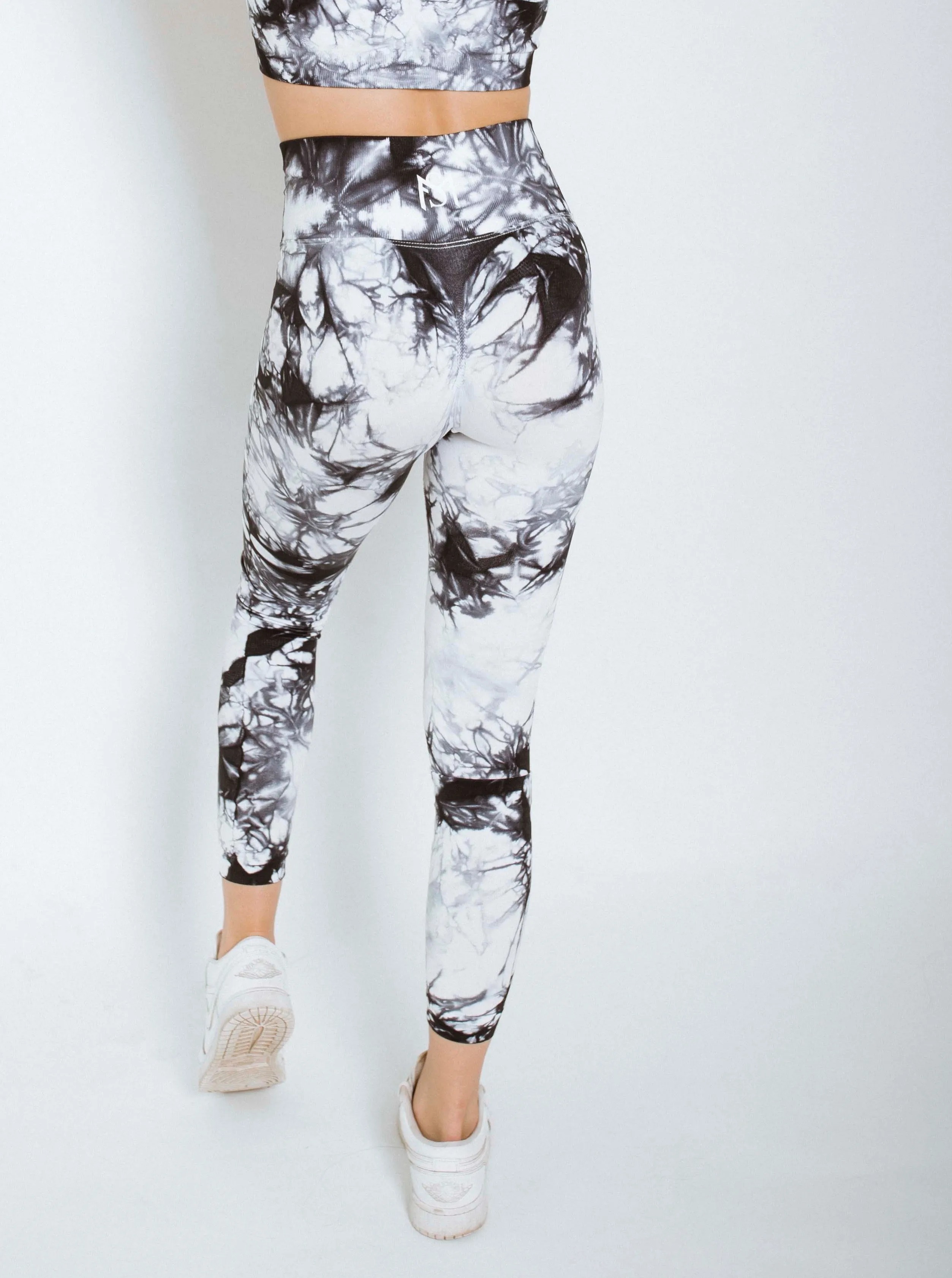 Marble 2.0 Black/white Leggings