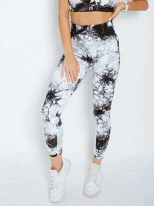 Marble 2.0 Black/white Leggings