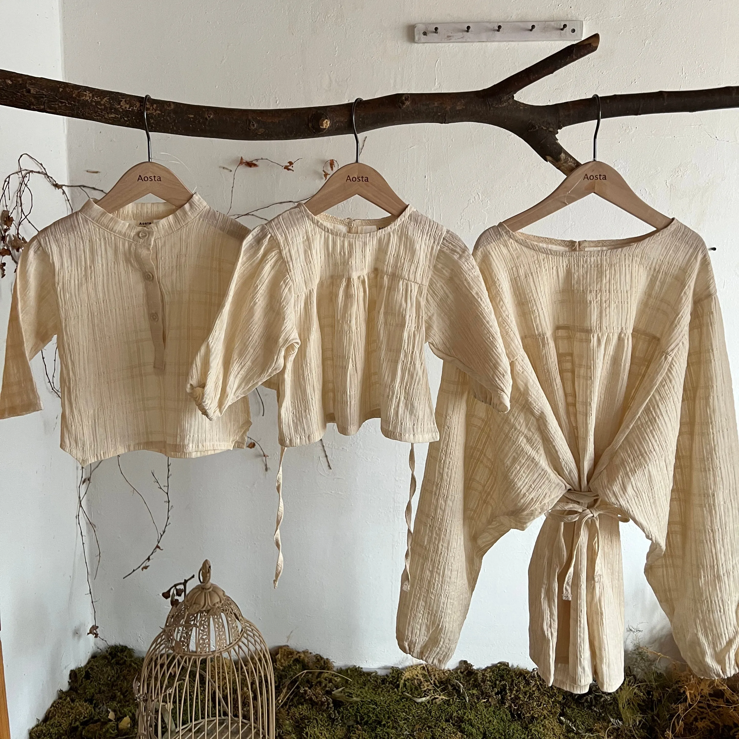 Mariett Blouse - Beige (Mommy   Me)