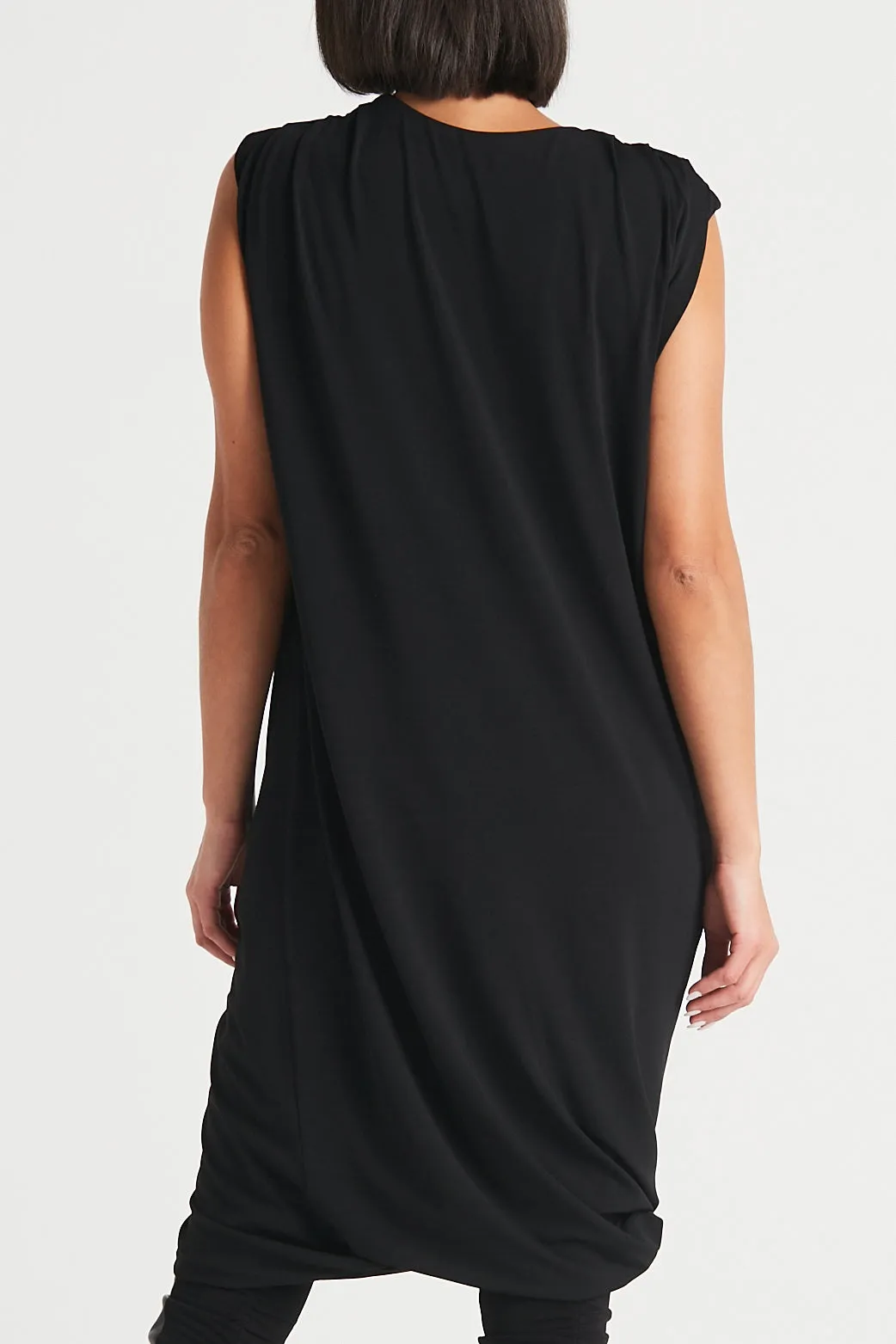 Matte Jersey Drape Dress