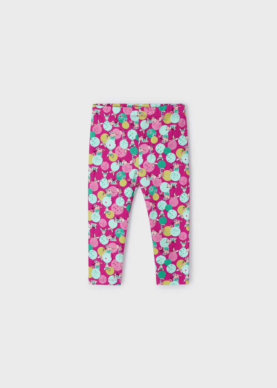 Mayoral Girls Leggings 3702 Fuchsia Dogs