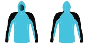 MEN AND WOMEN CUSTOM SNORKEL HOODIE LONG SLEEVE RASH GUARD