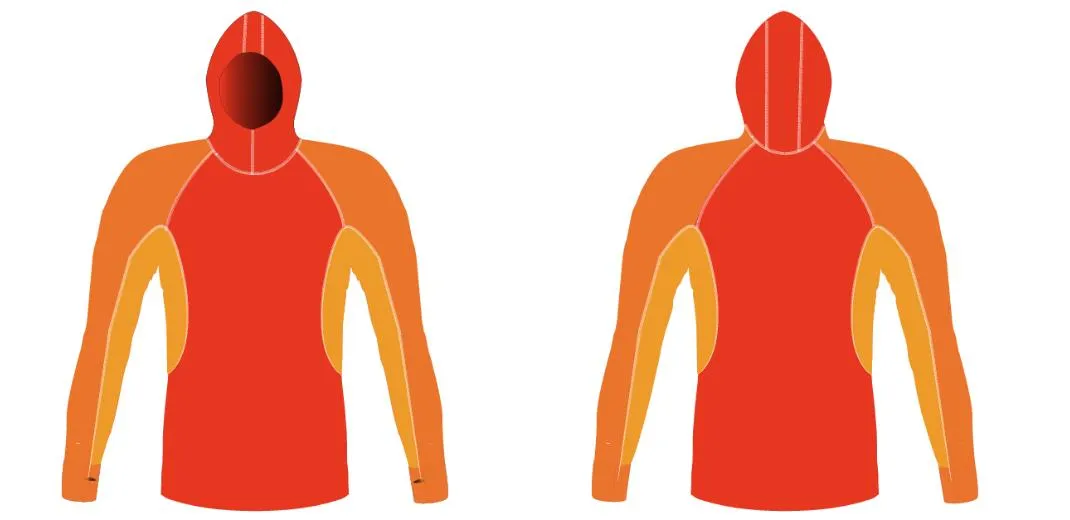 MEN AND WOMEN CUSTOM SNORKEL HOODIE LONG SLEEVE RASH GUARD