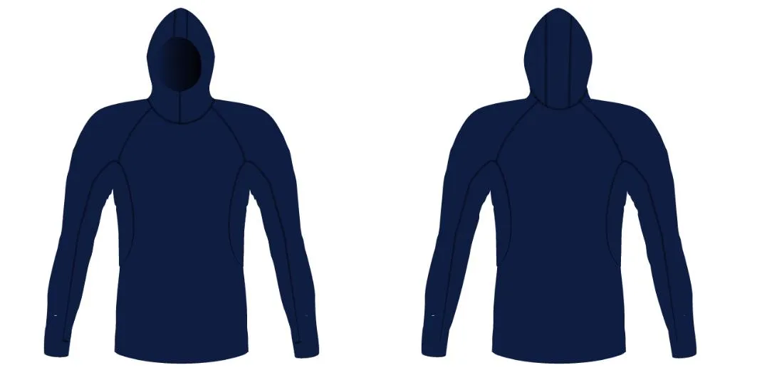MEN AND WOMEN CUSTOM SNORKEL HOODIE LONG SLEEVE RASH GUARD
