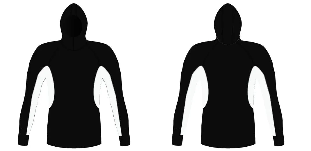 MEN AND WOMEN CUSTOM SNORKEL HOODIE LONG SLEEVE RASH GUARD